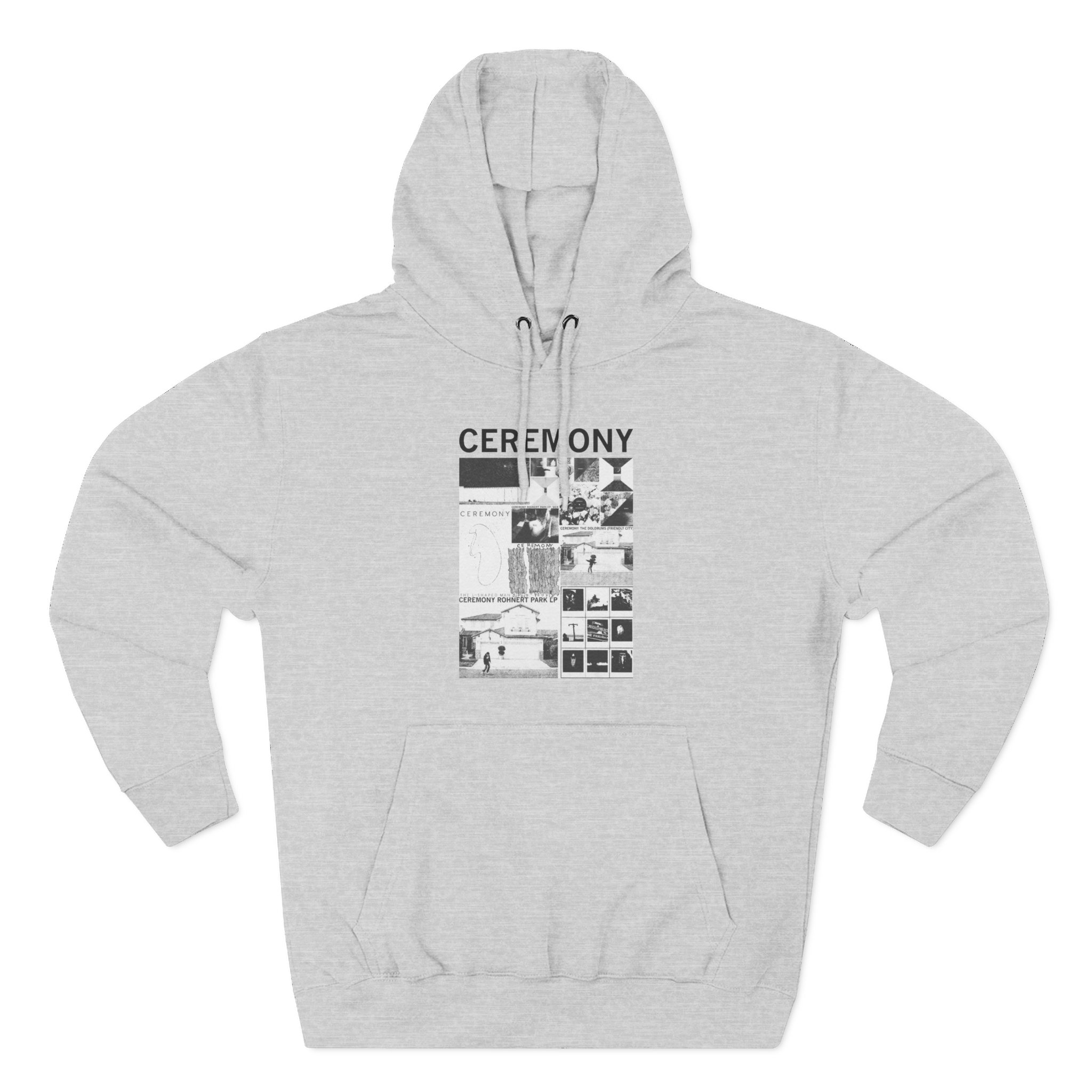 Ceremony Discography Three-Panel Fleece Hoodie