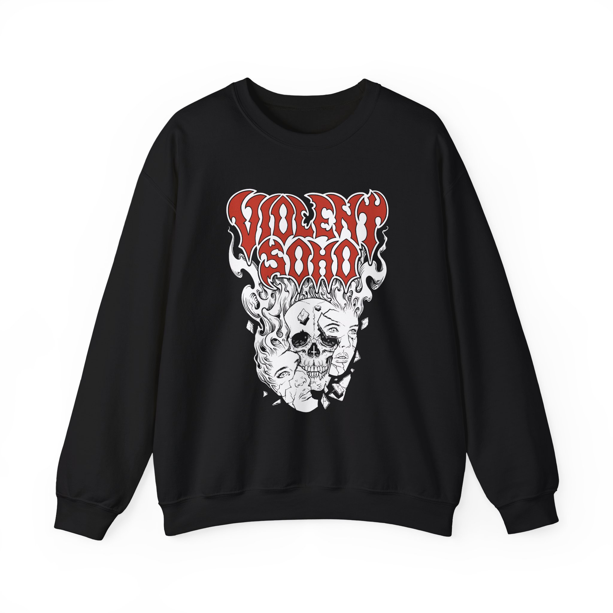 Violent Soho Murdoch Skull Unisex Heavy Blendâ„¢ Crewneck Sweatshirt