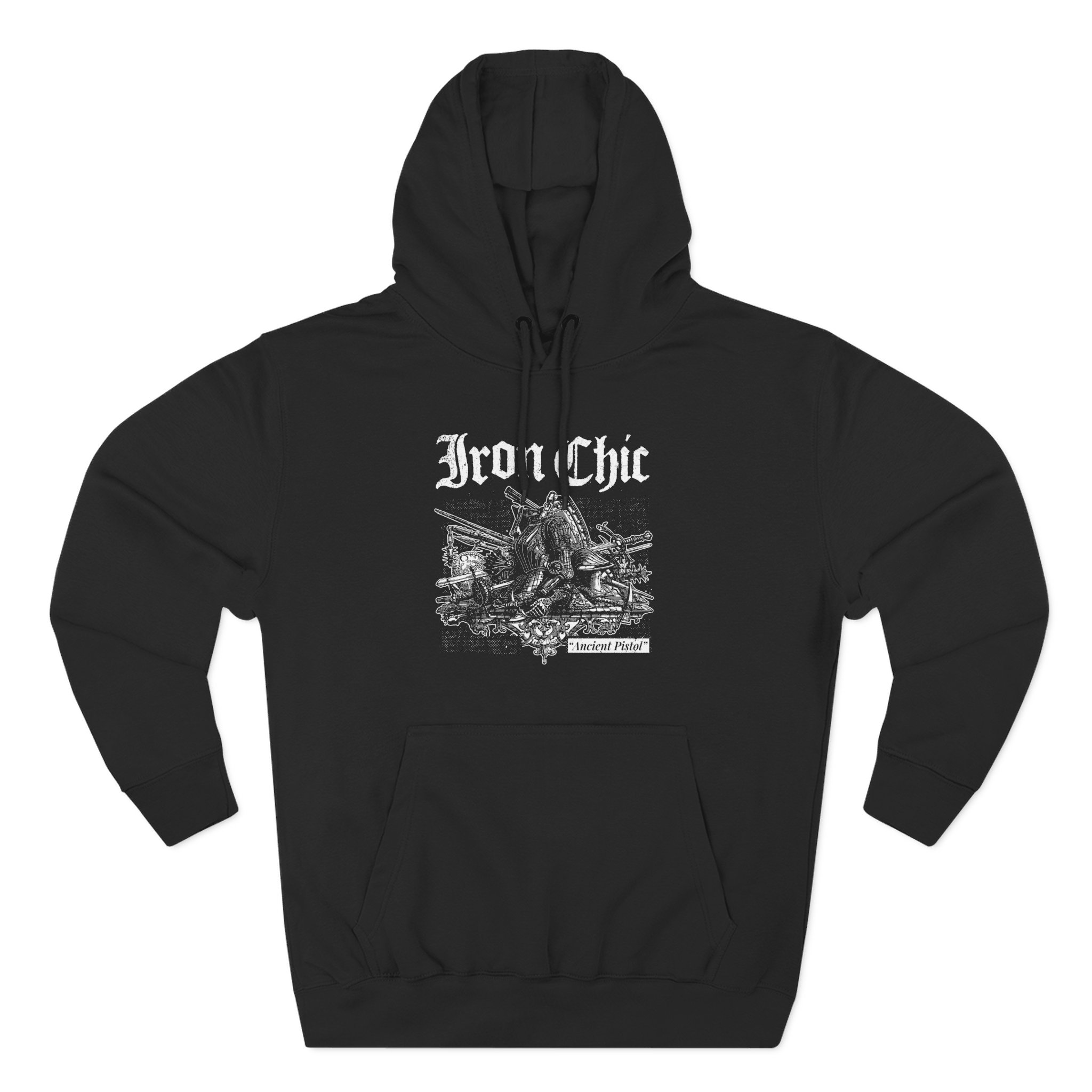 Iron Chic Three-Panel Fleece Hoodie