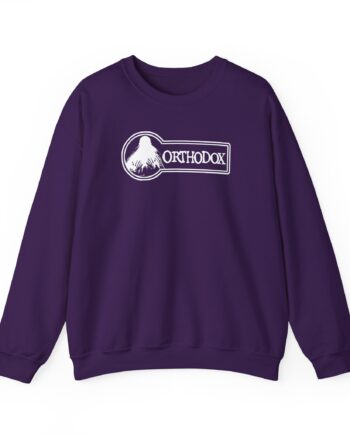 Orthodox Violet Logo Unisex Heavy Blend™ Crewneck Sweatshirt