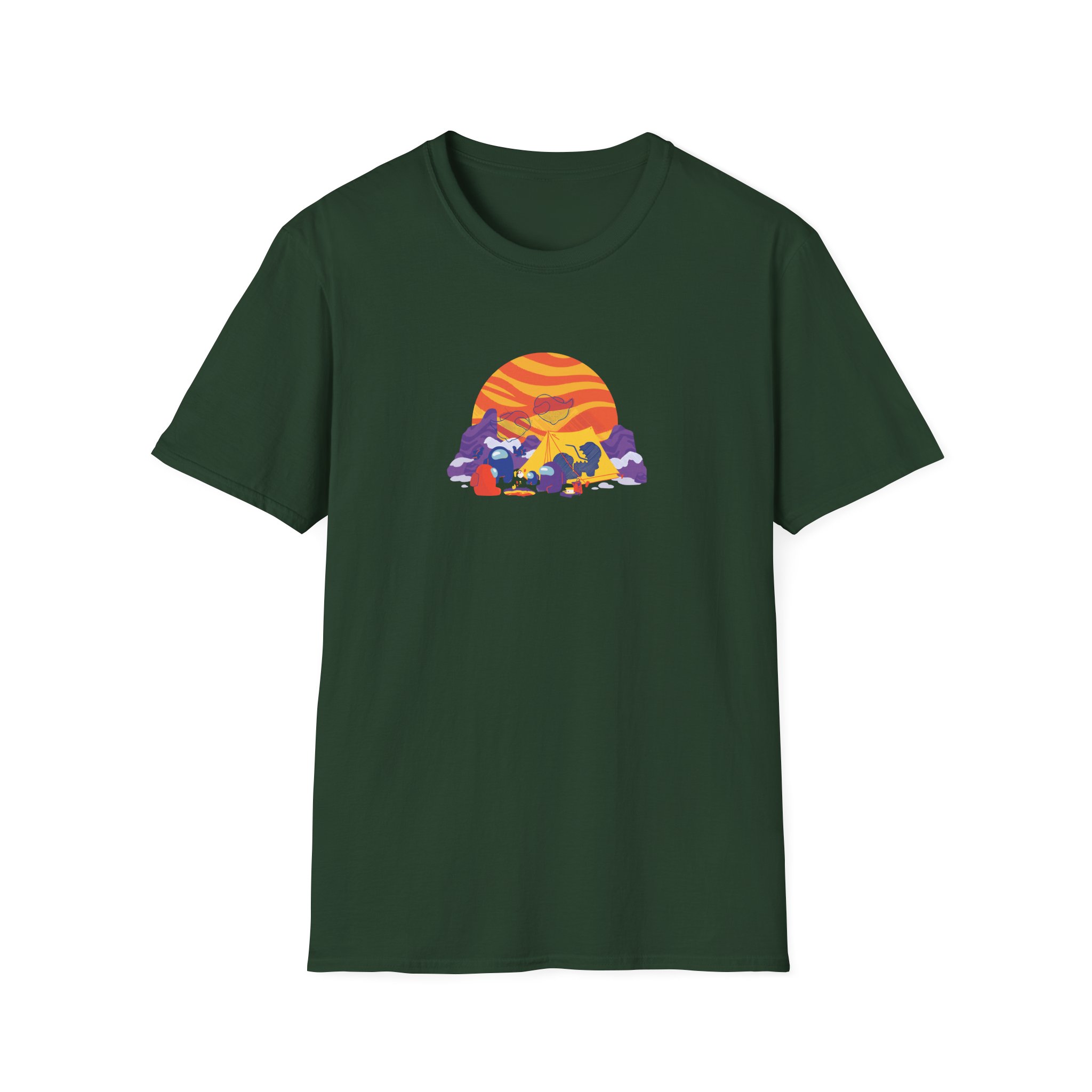 Among Us Polus Camping Unisex Softstyle T-Shirt
