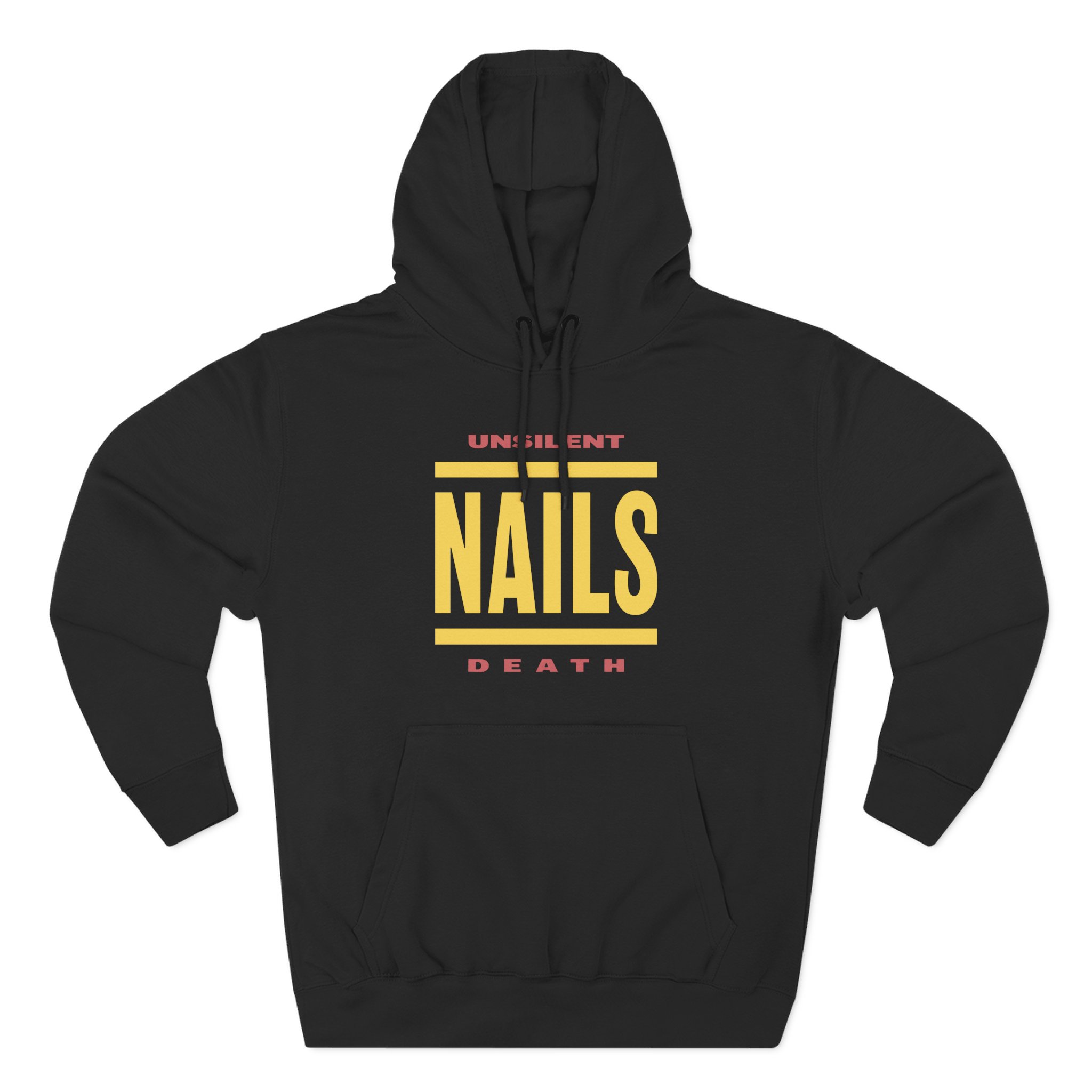 Nails Bold Lines Three-Panel Fleece Hoodie
