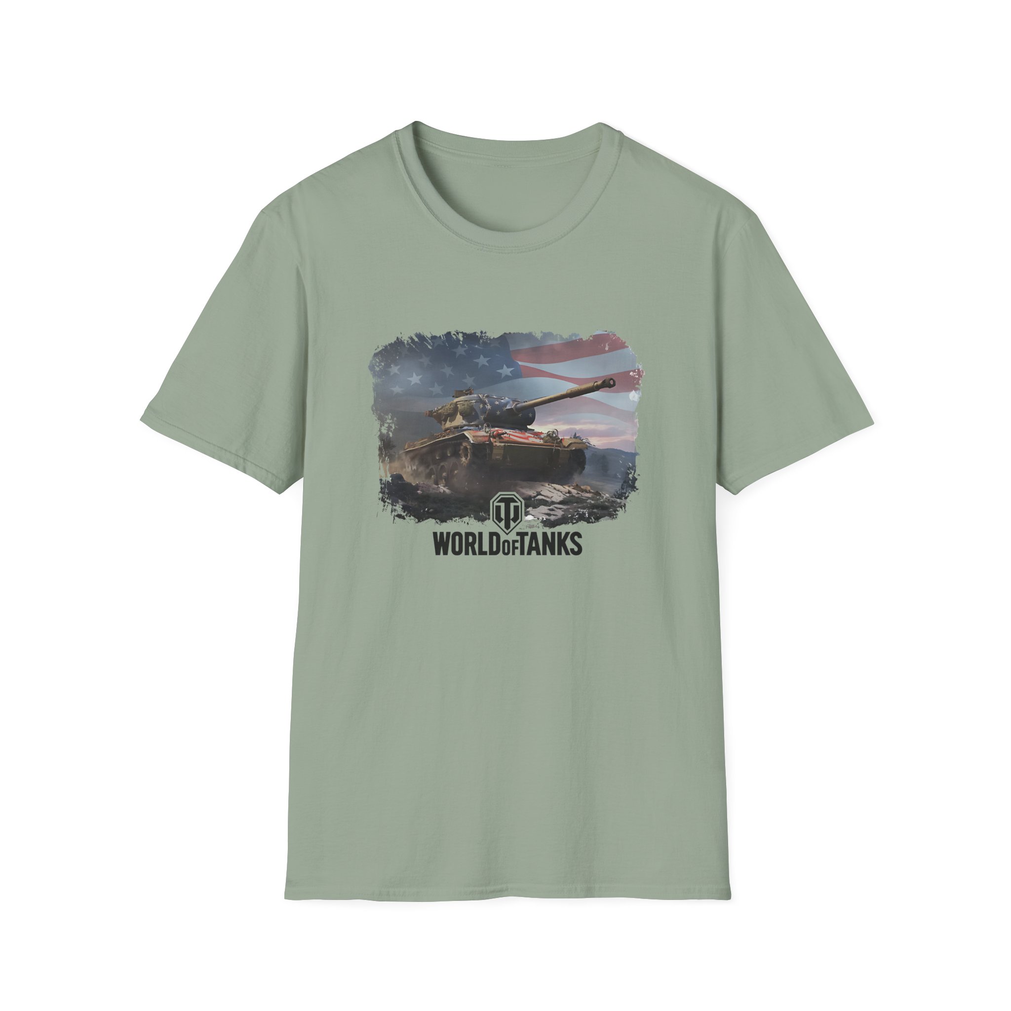 World of Tank Wot July 4th T78 Unisex Softstyle T-Shirt