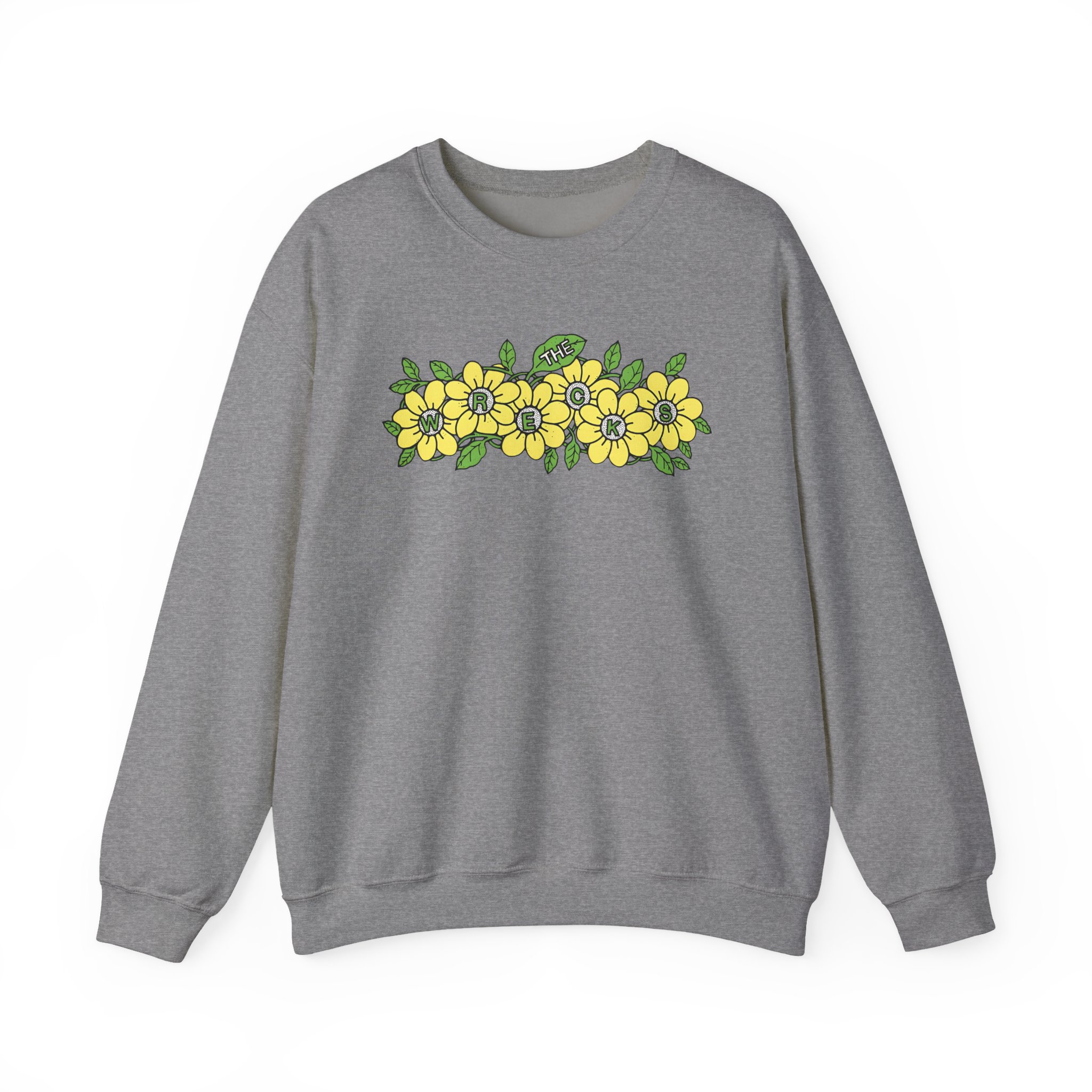 The Wrecks Flower Unisex Heavy Blendâ„¢ Crewneck Sweatshirt