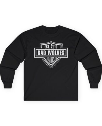 Bad Wolves Los Angeles Ca Shield Unisex Ultra Cotton Long Sleeve Tee