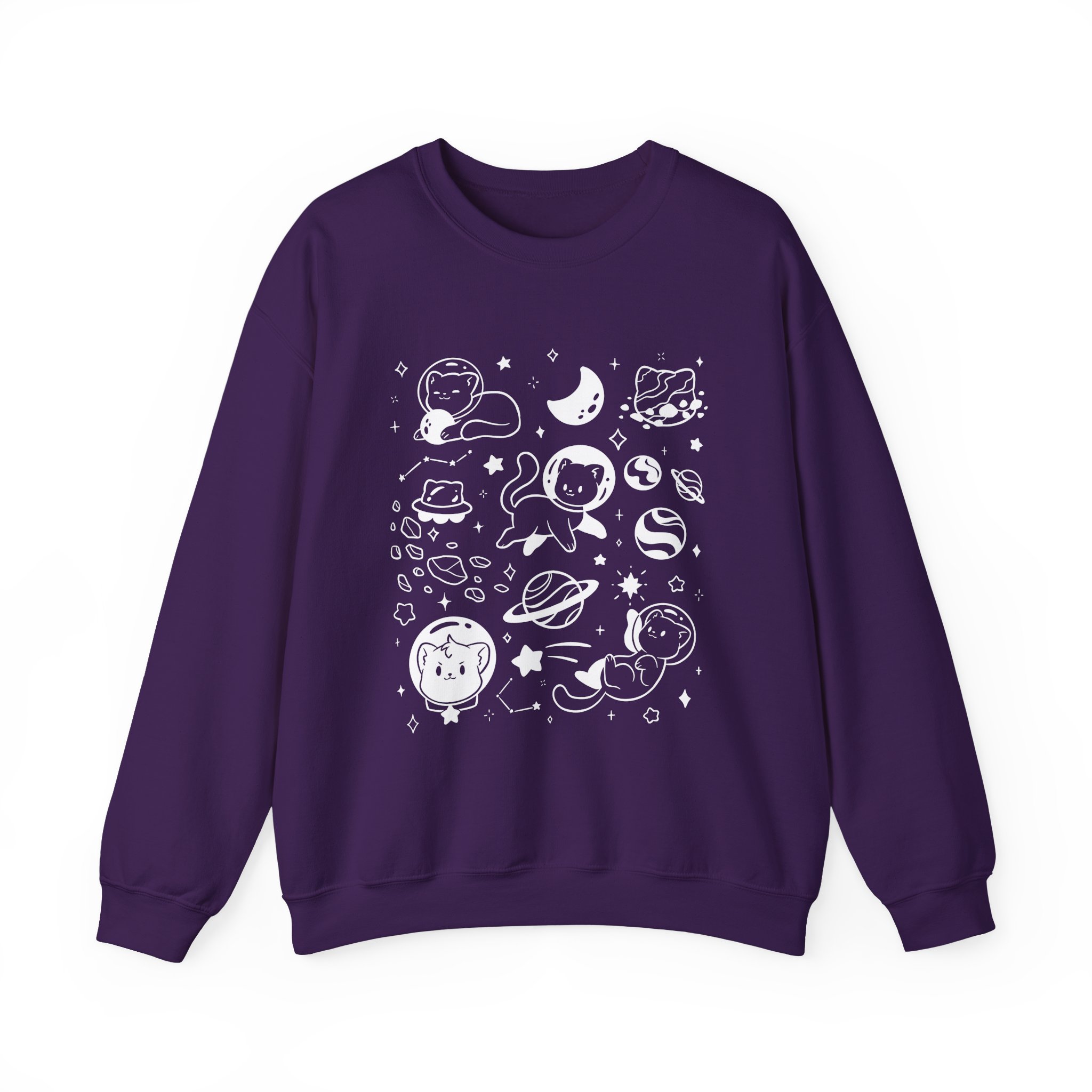 Shubble Space Cats Unisex Heavy Blendâ„¢ Crewneck Sweatshirt