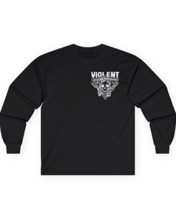 Violent Soho Blazin Skull Unisex Ultra Cotton Long Sleeve Tee