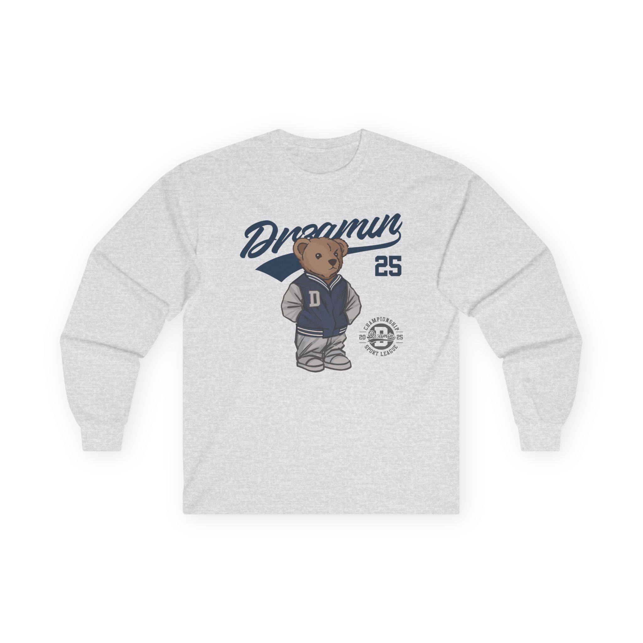 Clix Dr3amin Varsity Bear Unisex Ultra Cotton Long Sleeve Tee