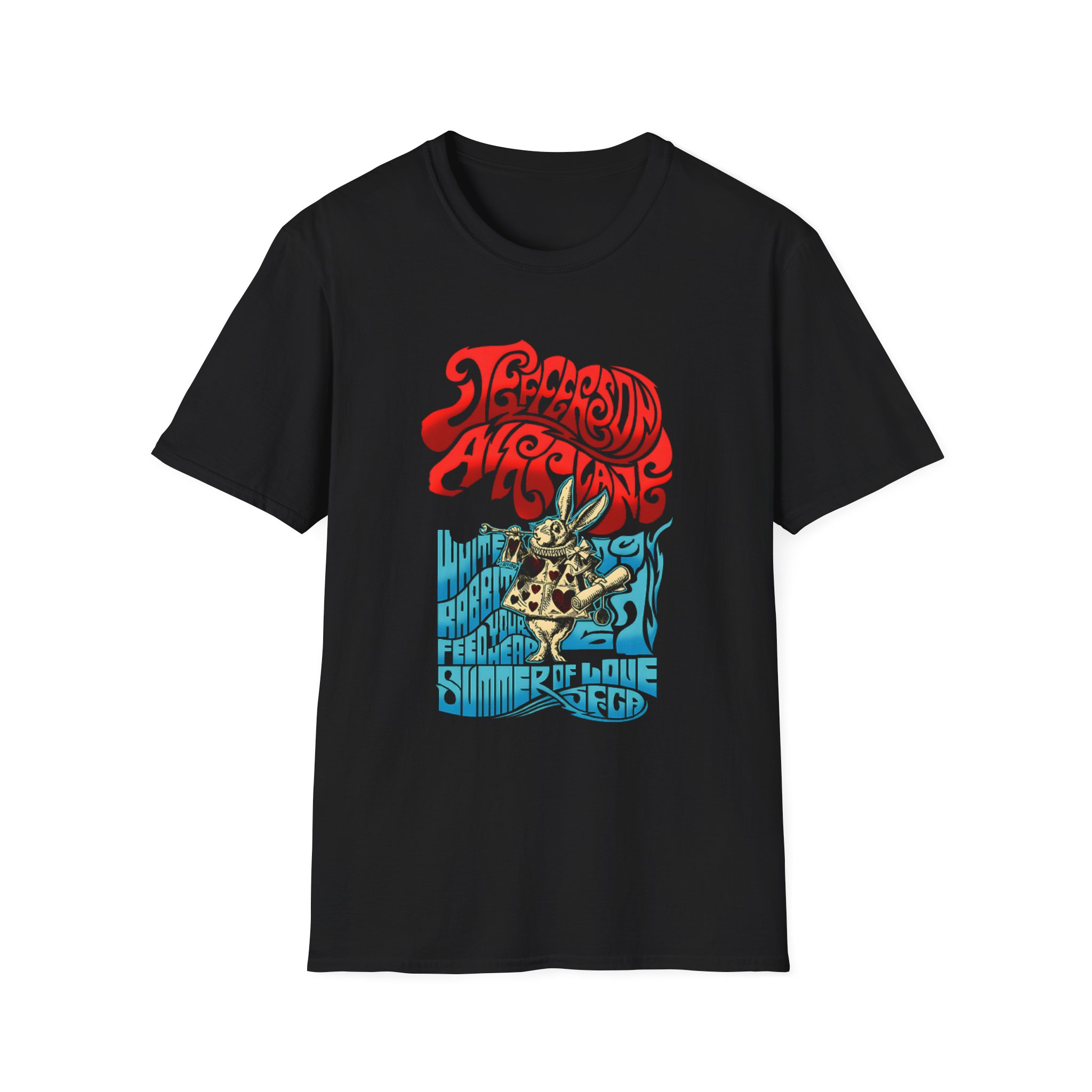 Jefferson Airplane Rabbit Unisex Softstyle T-Shirt