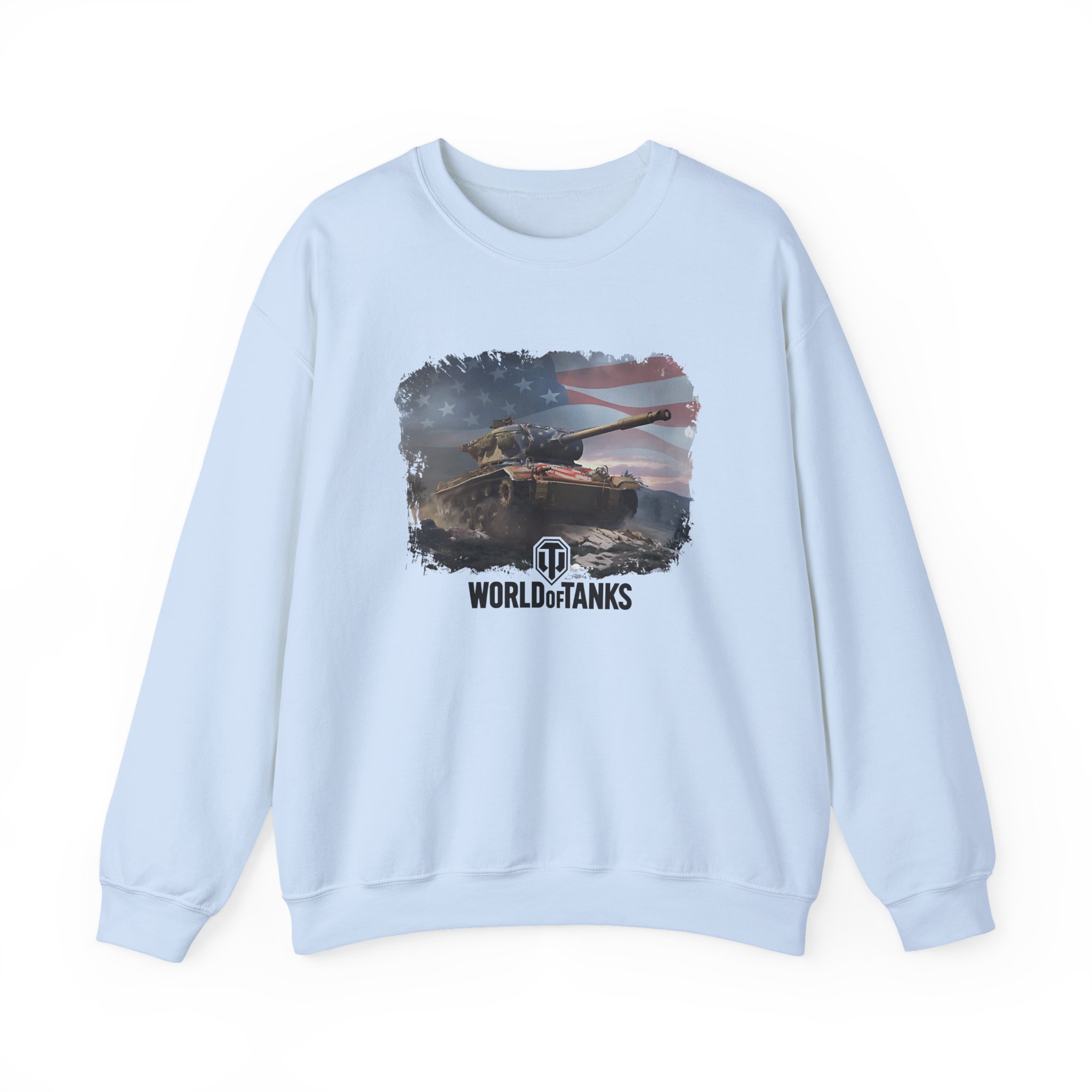 World of Tank Wot July 4th T78 Unisex Heavy Blendâ„¢ Crewneck Sweatshirt