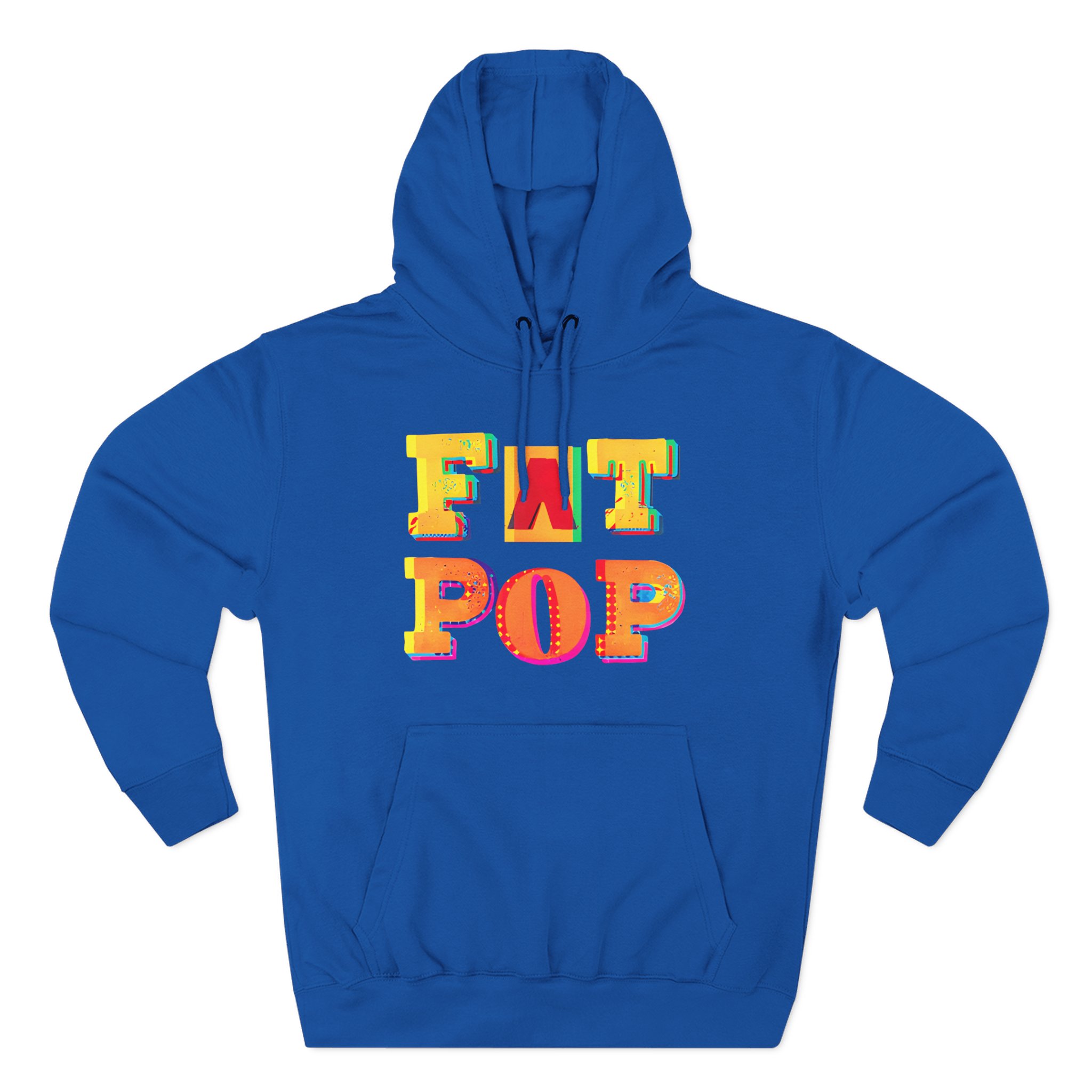 PW Fat Pop Logo Three-Panel Fleece Hoodie