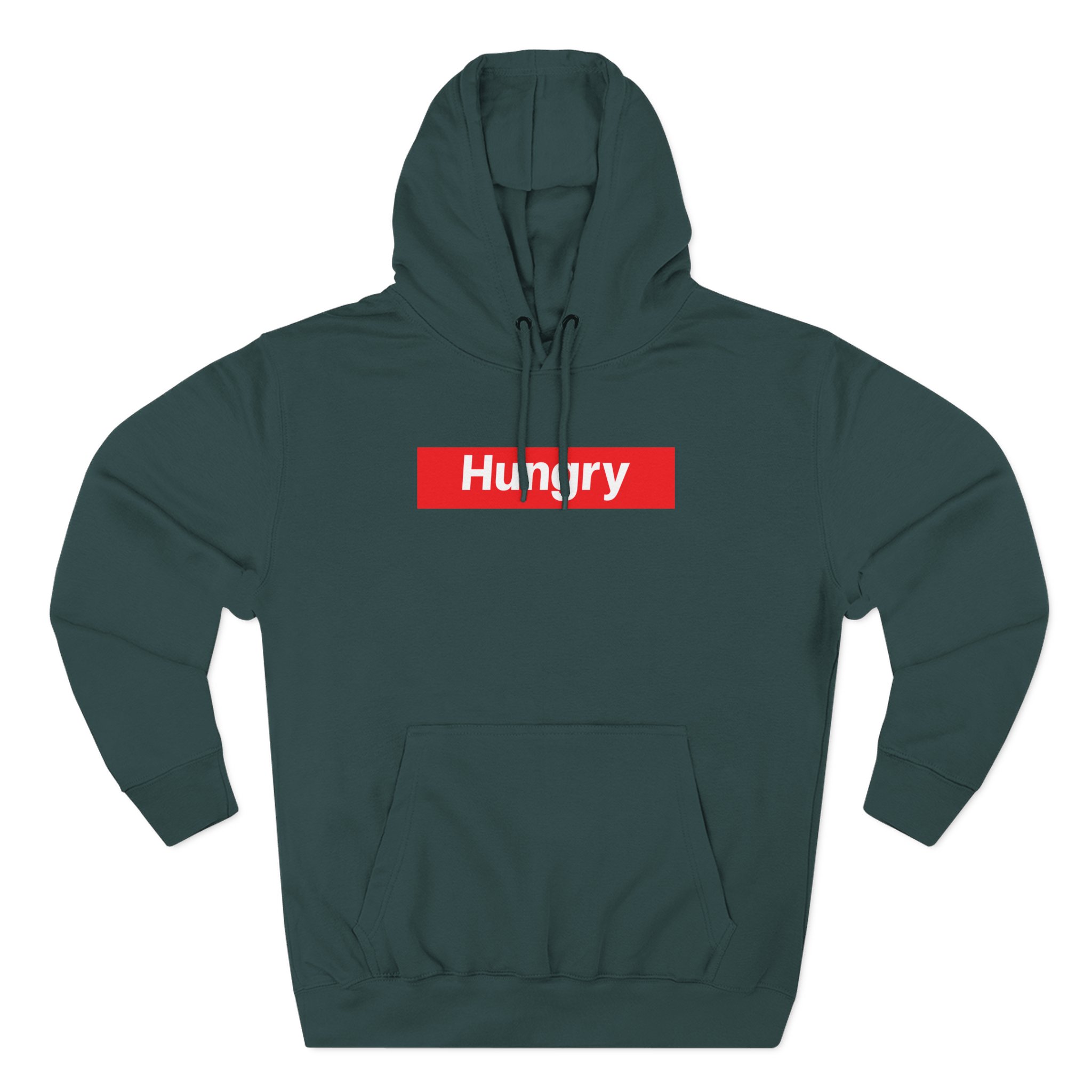 Hungry Box Logo Three-Panel Fleece Hoodie