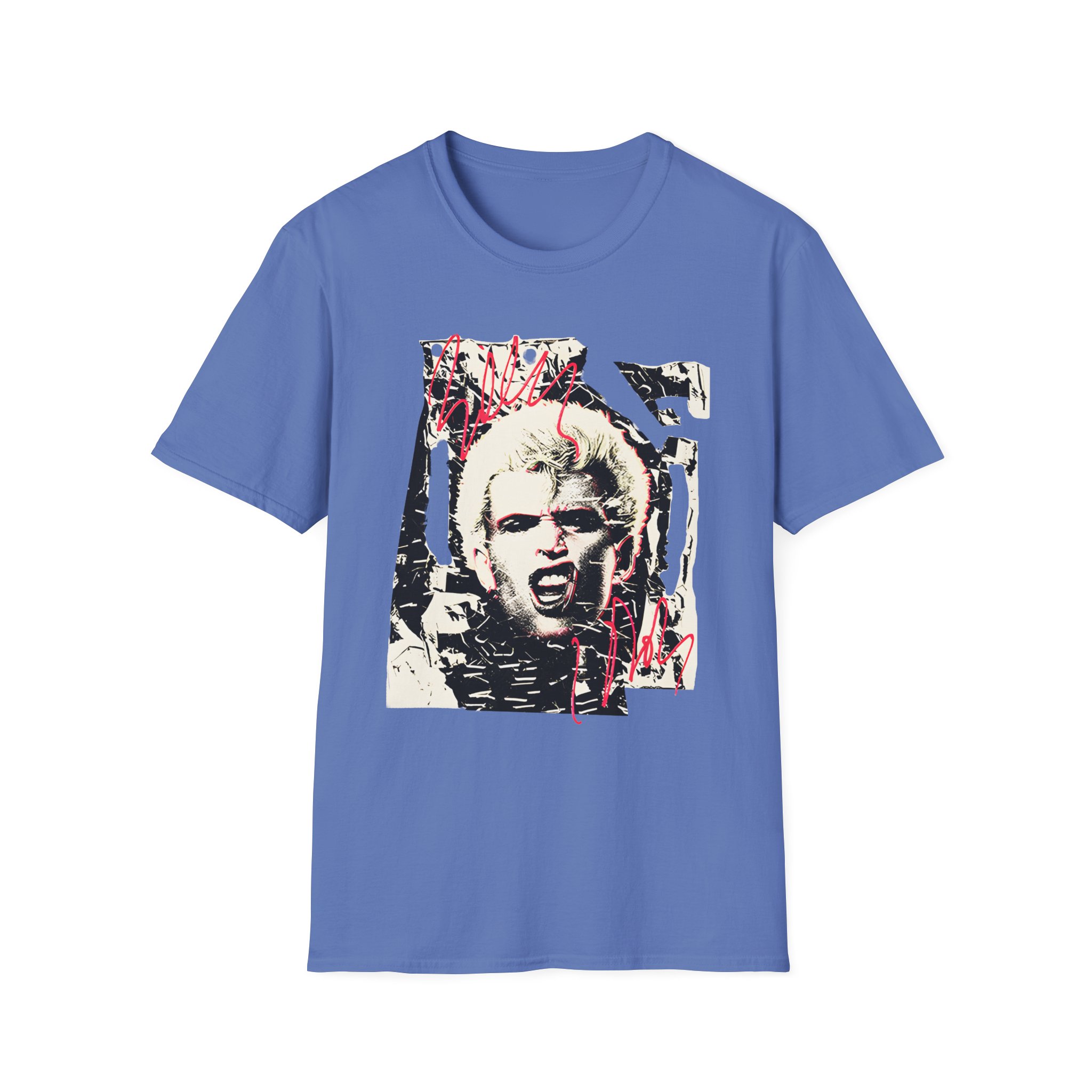 Billy Idol Shattered Photo Unisex Softstyle T-Shirt