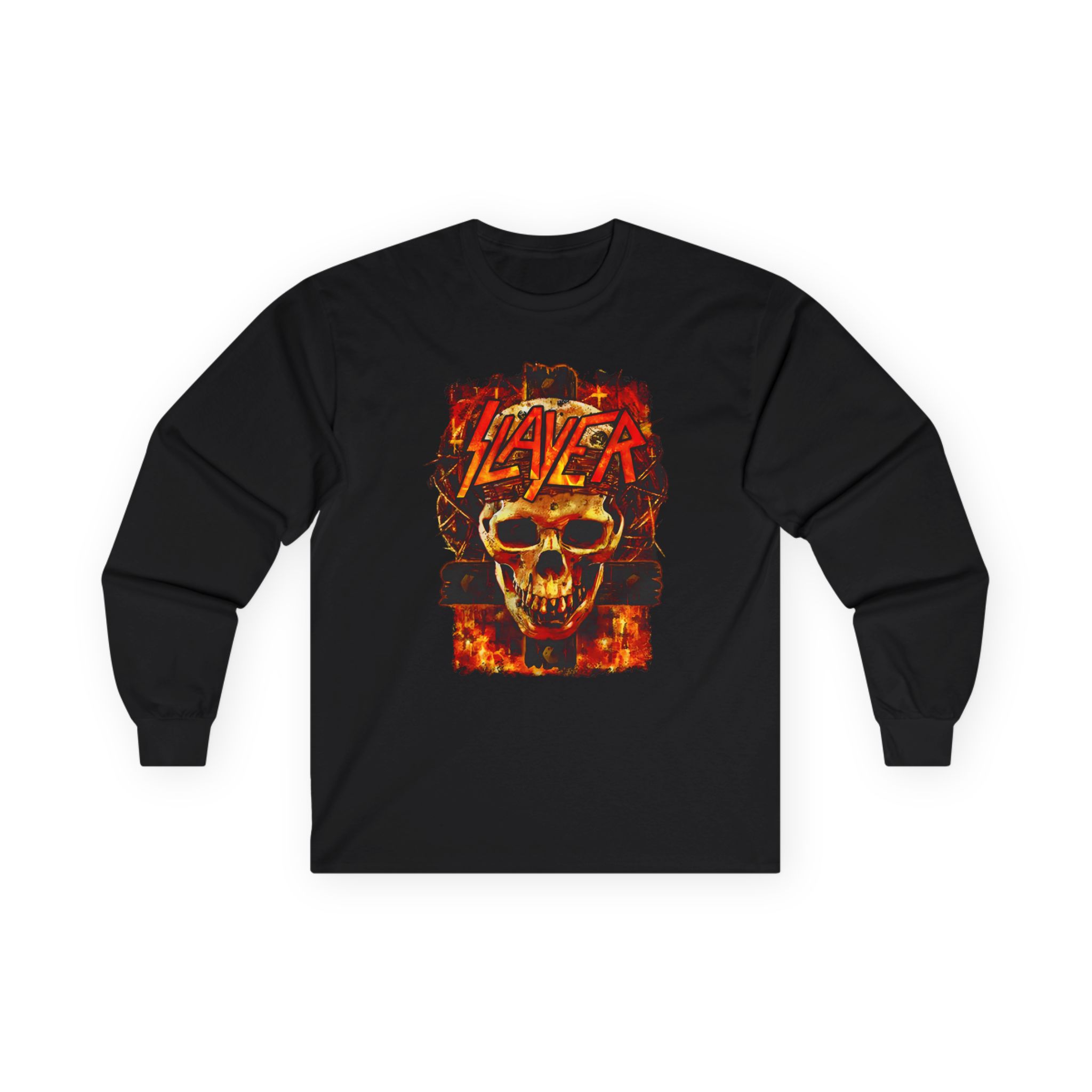 Slayer Skull And Cross Unisex Ultra Cotton Long Sleeve Tee