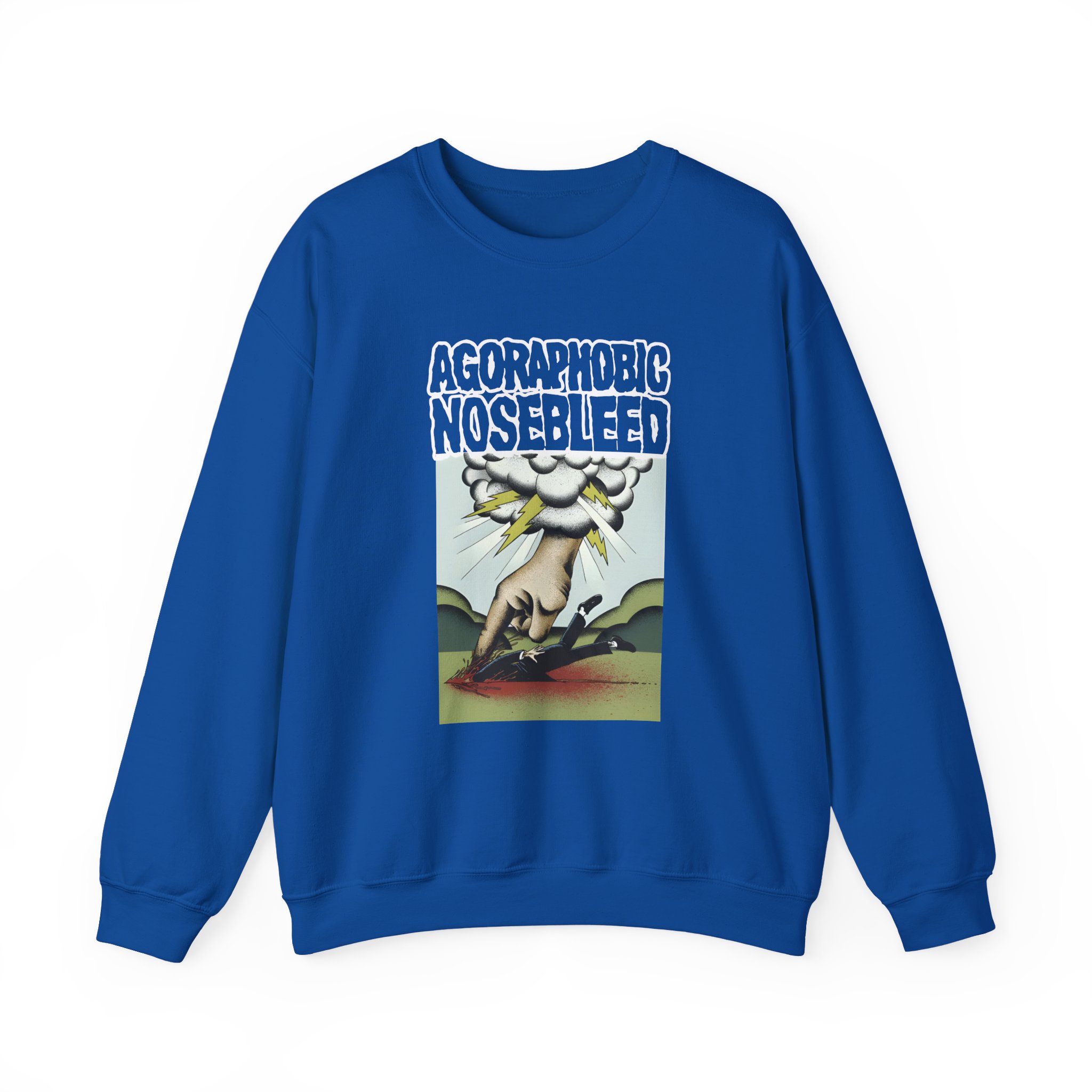 Agoraphobic Nosebleed Smite Unisex Heavy Blendâ„¢ Crewneck Sweatshirt