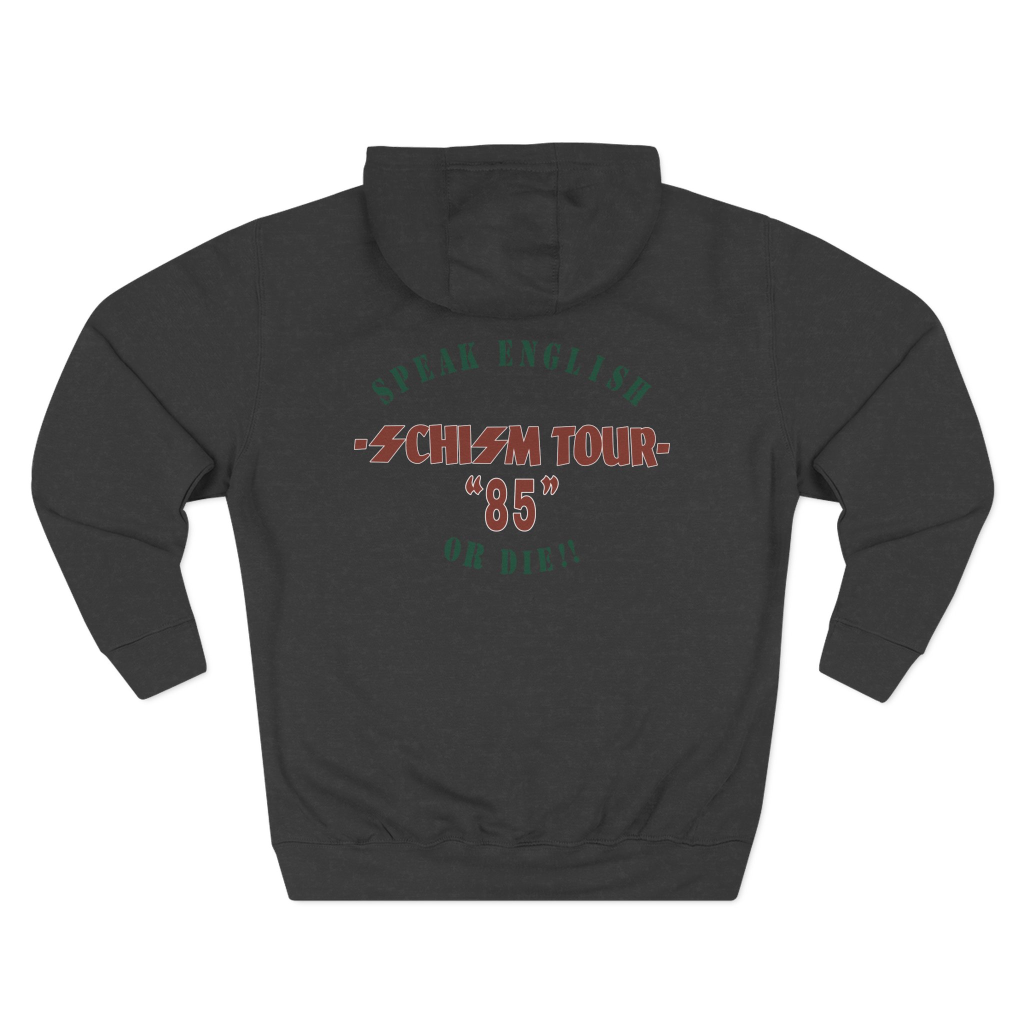 Stormtroopers of Death S.o.d. Schism Tour "85" Speak English or Die Three-Panel Fleece Hoodie
