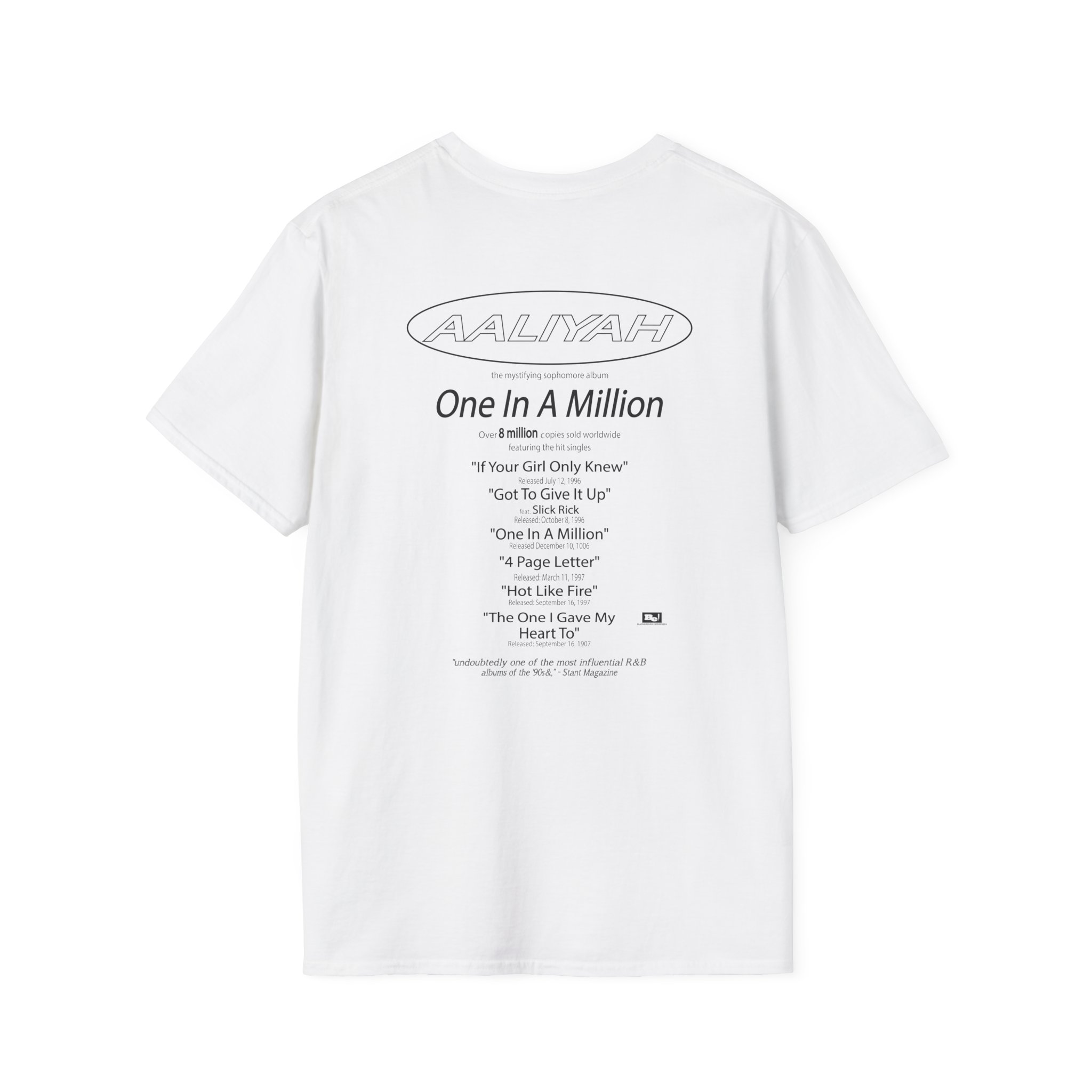 Aaliyah OIAM Photo Unisex Softstyle T-Shirt