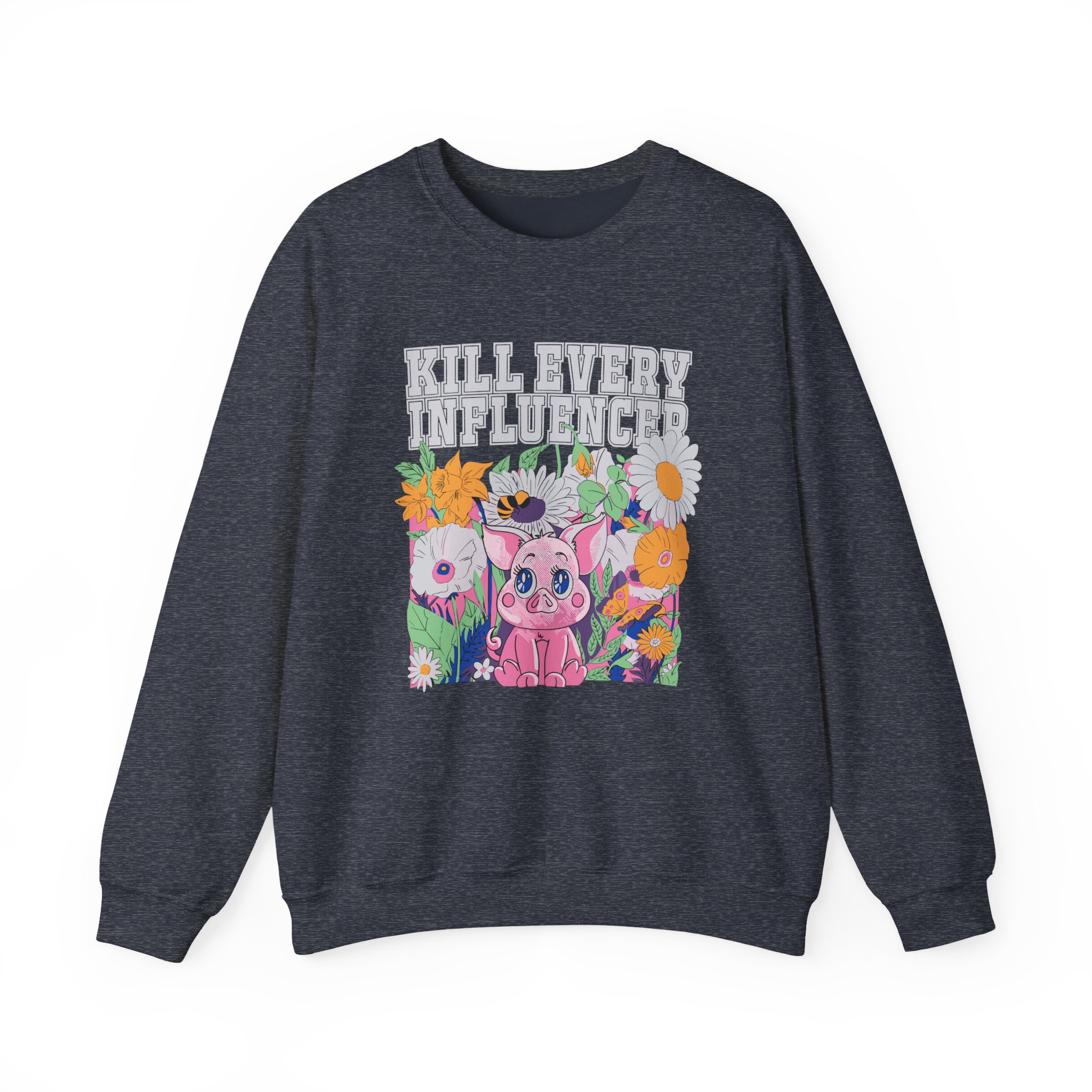 Meatcanyon Kill Every Iuencers Unisex Heavy Blendâ„¢ Crewneck Sweatshirt
