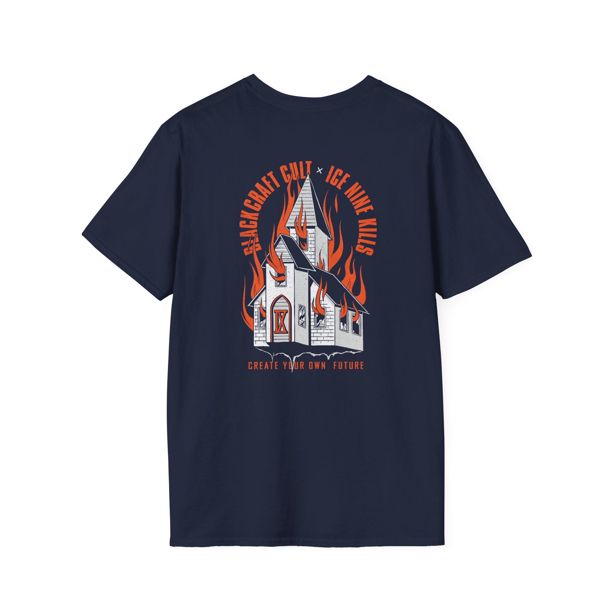Ice Nine Kills Ink Burning Church Unisex Softstyle T-Shirt