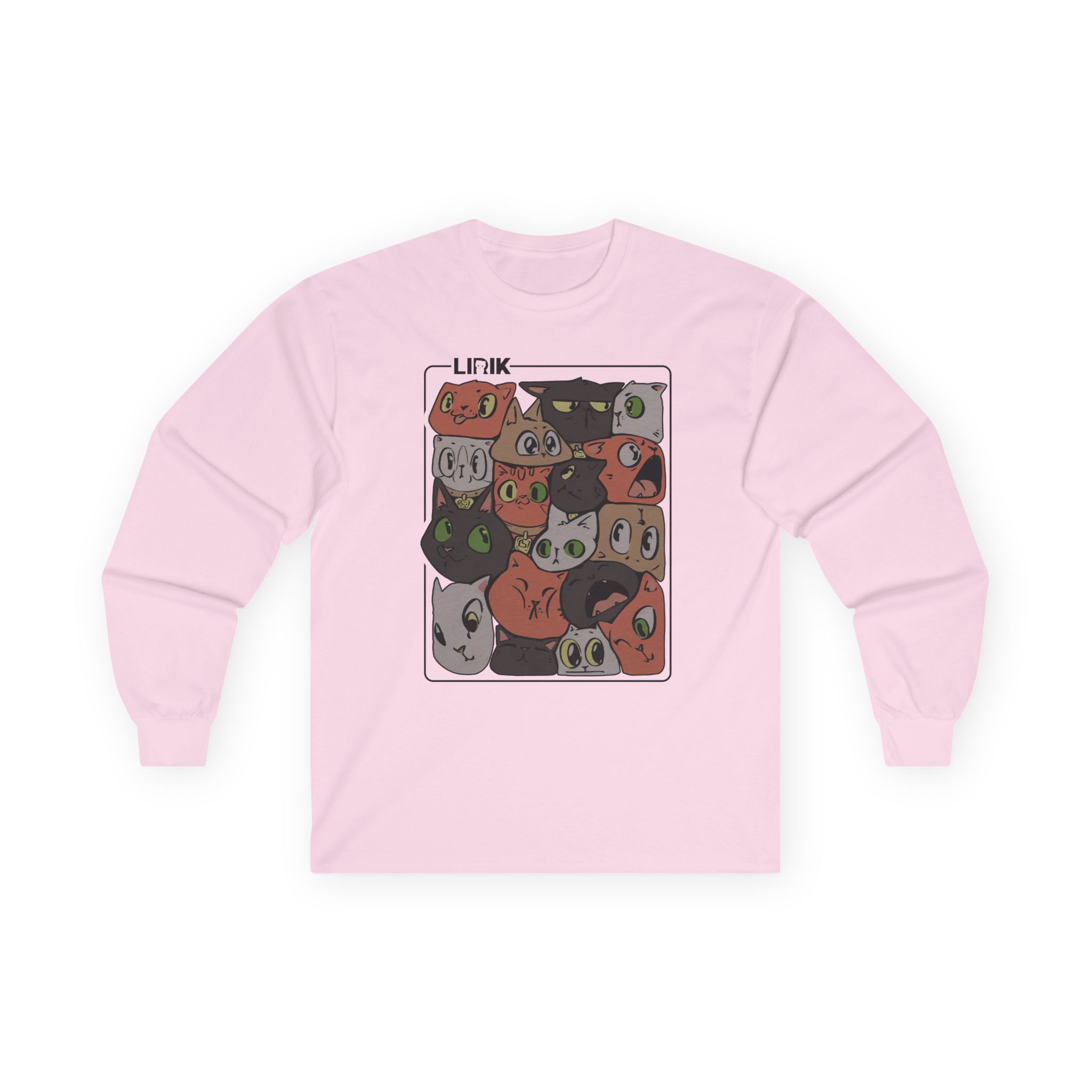 Lirik Squished Cat Jar Unisex Ultra Cotton Long Sleeve Tee