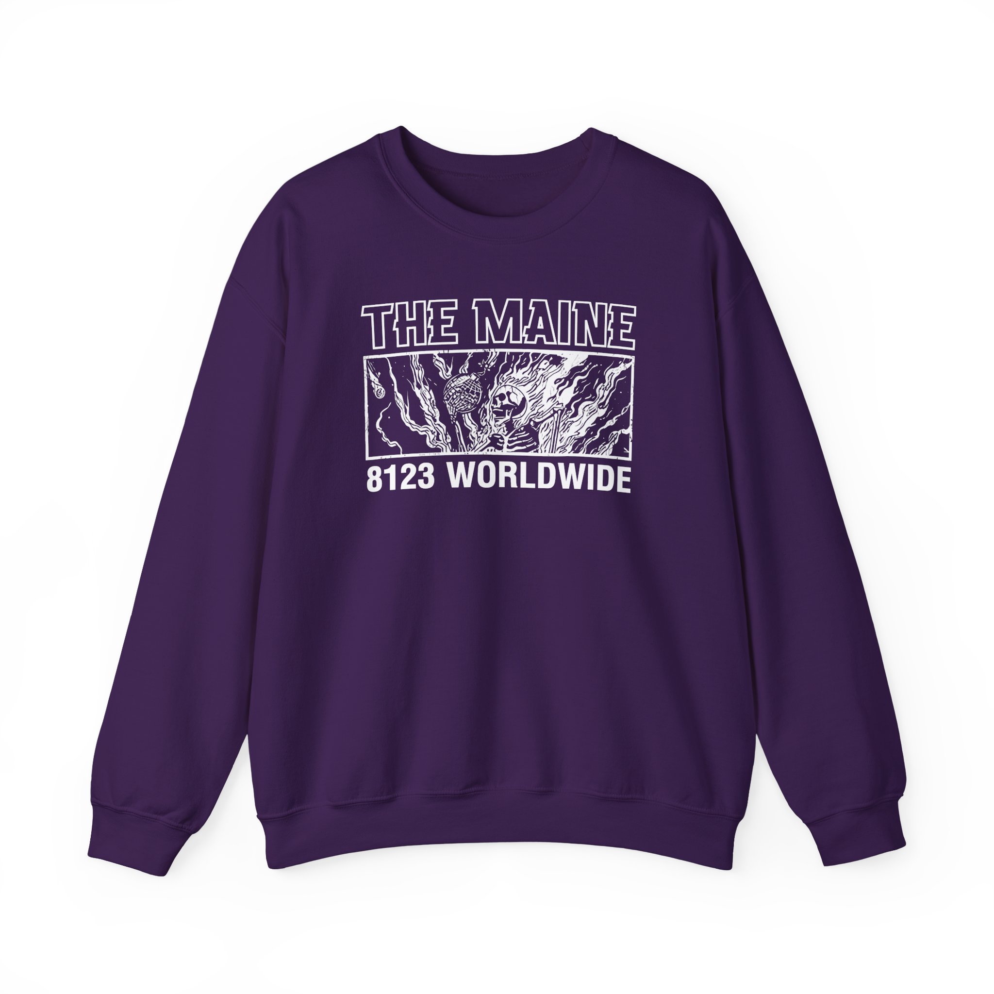 The Maine 8123 Wordwide Unisex Heavy Blend Crewneck Sweatshirt