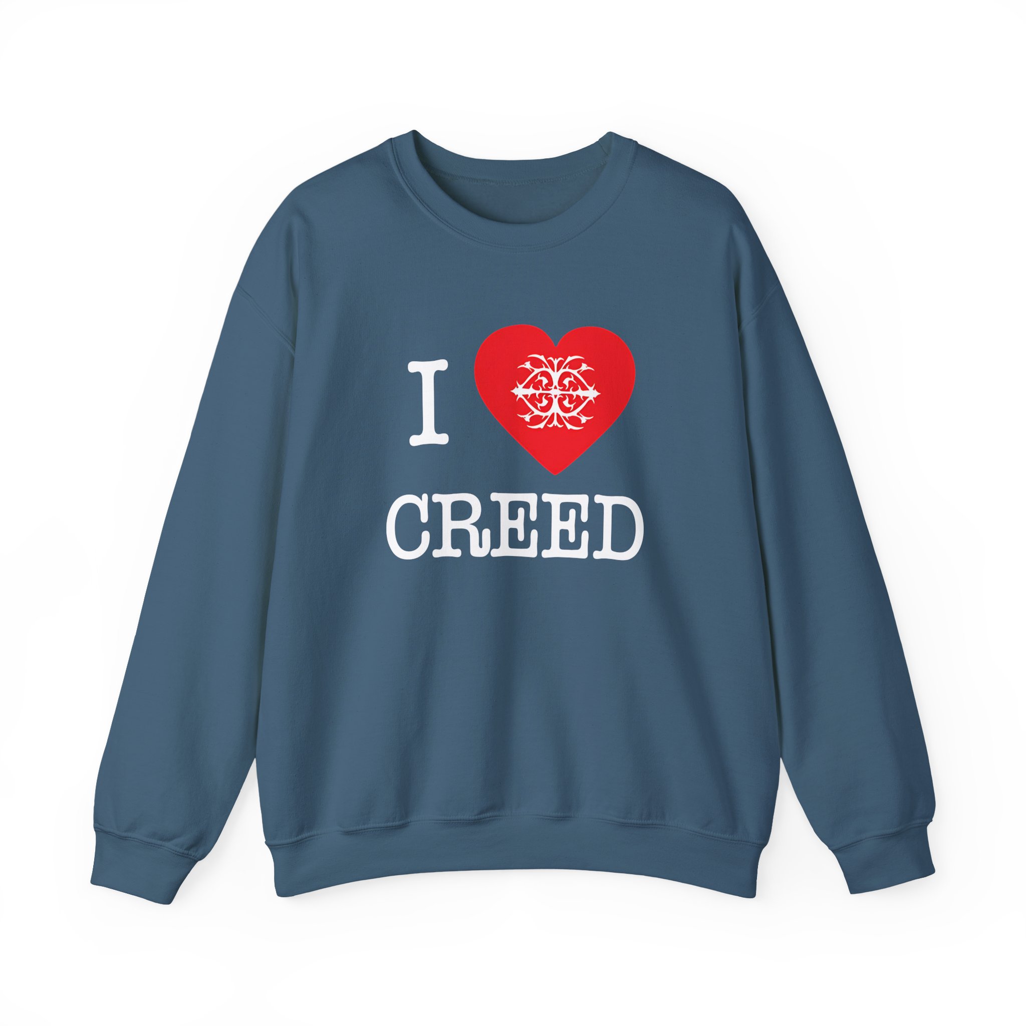 Creed, I Heart Creed Unisex Heavy Blendâ„¢ Crewneck Sweatshirt