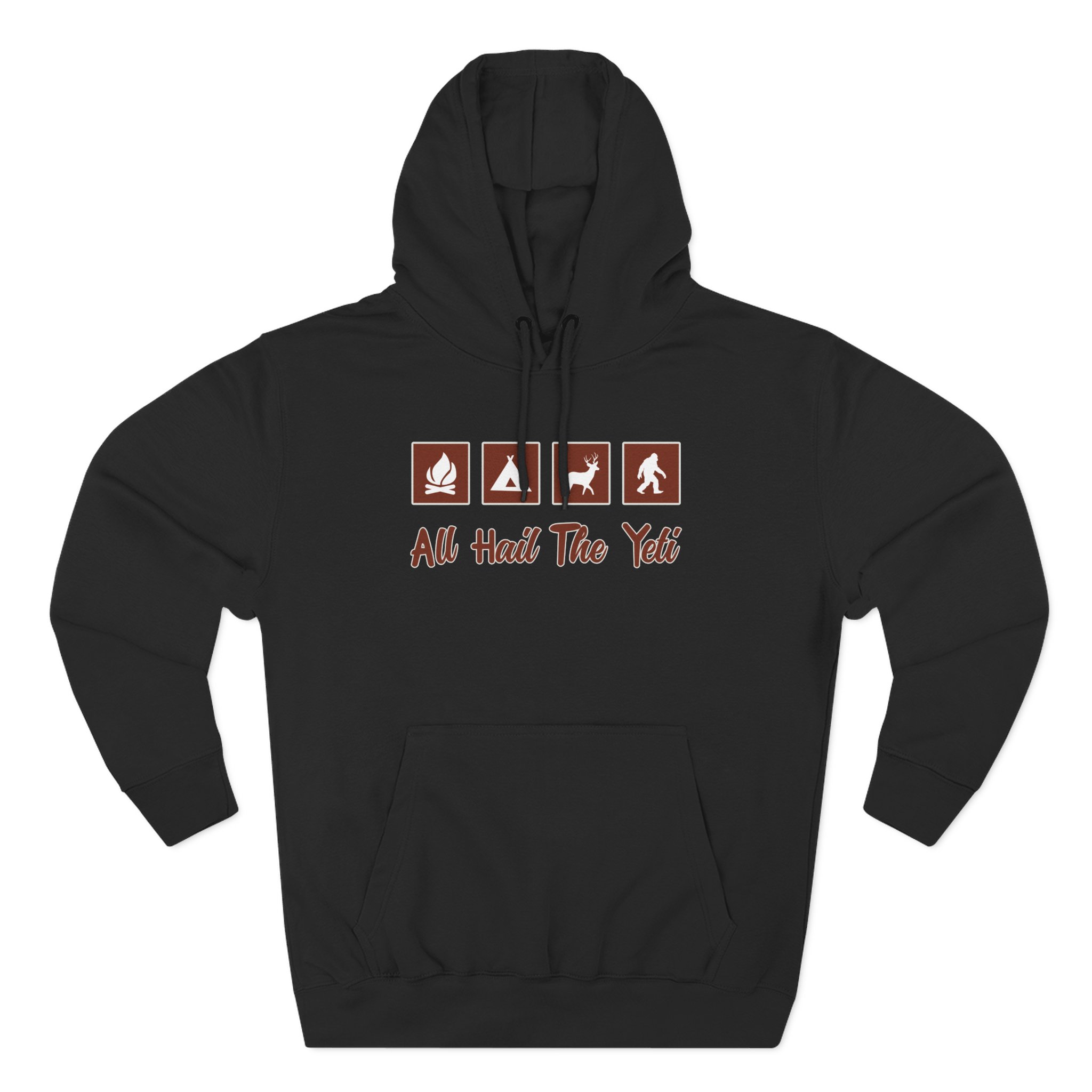 All Hail the Yeti Three-Panel Fleece Hoodie