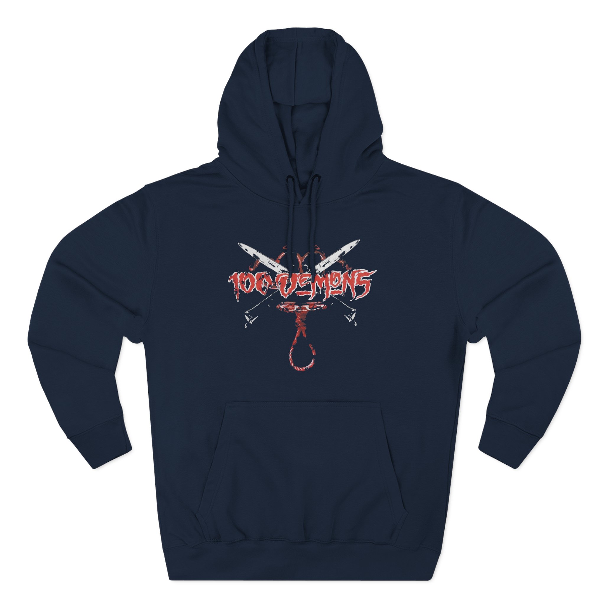 100 Demons Three-Panel Fleece Hoodie