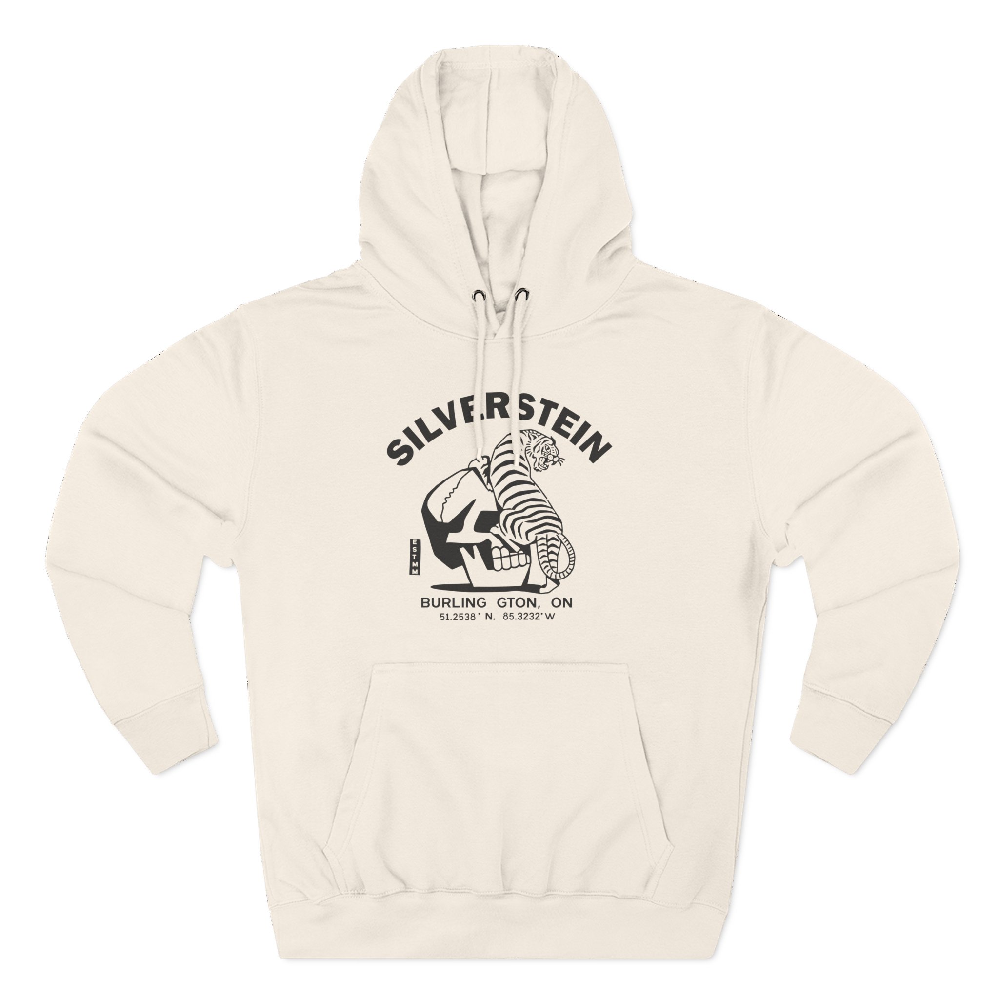 Silverstein Tiger Skull Three-Panel Fleece Hoodie