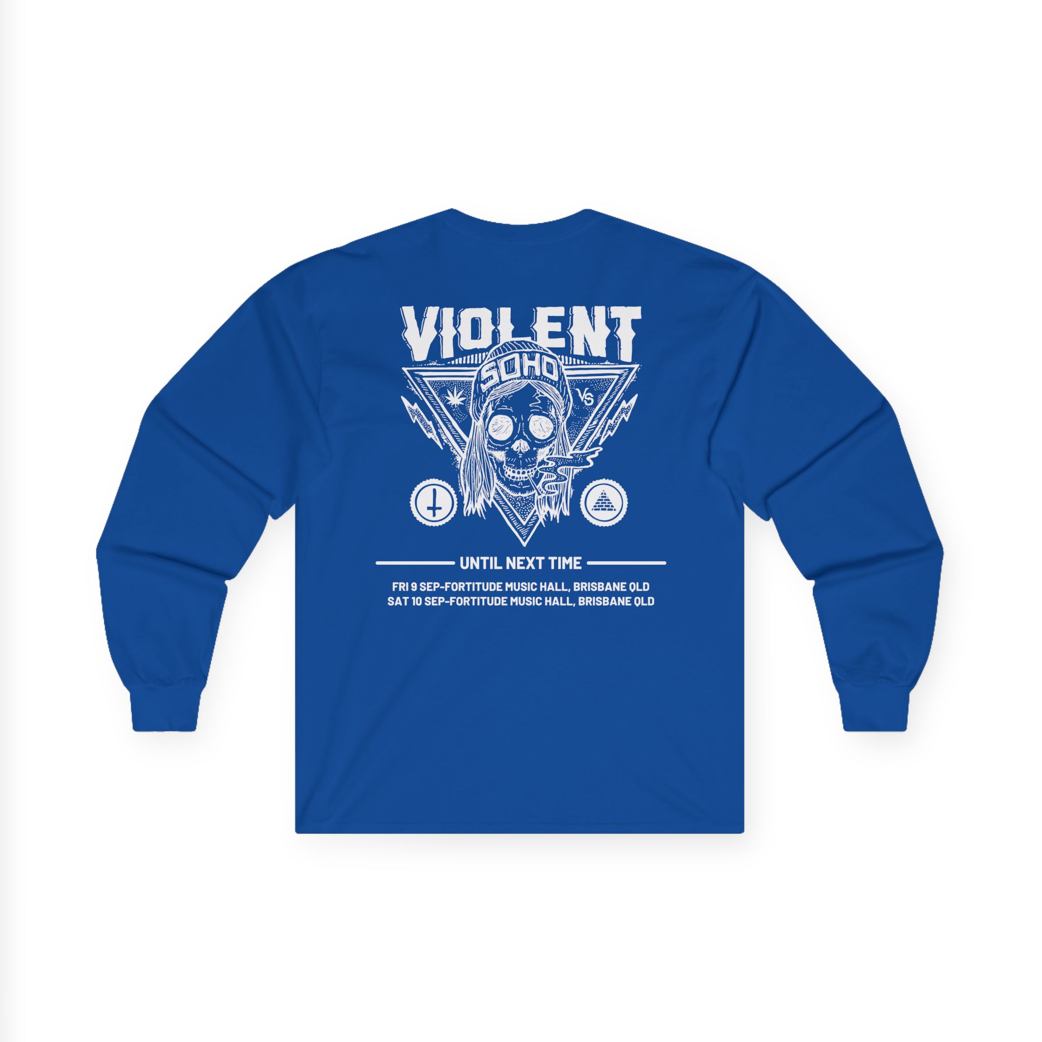 Violent Soho Until Next Time Blazin' Skull Unisex Ultra Cotton Long Sleeve Tee
