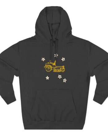 Foxing Crystal Ball Three-Panel Fleece Hoodie