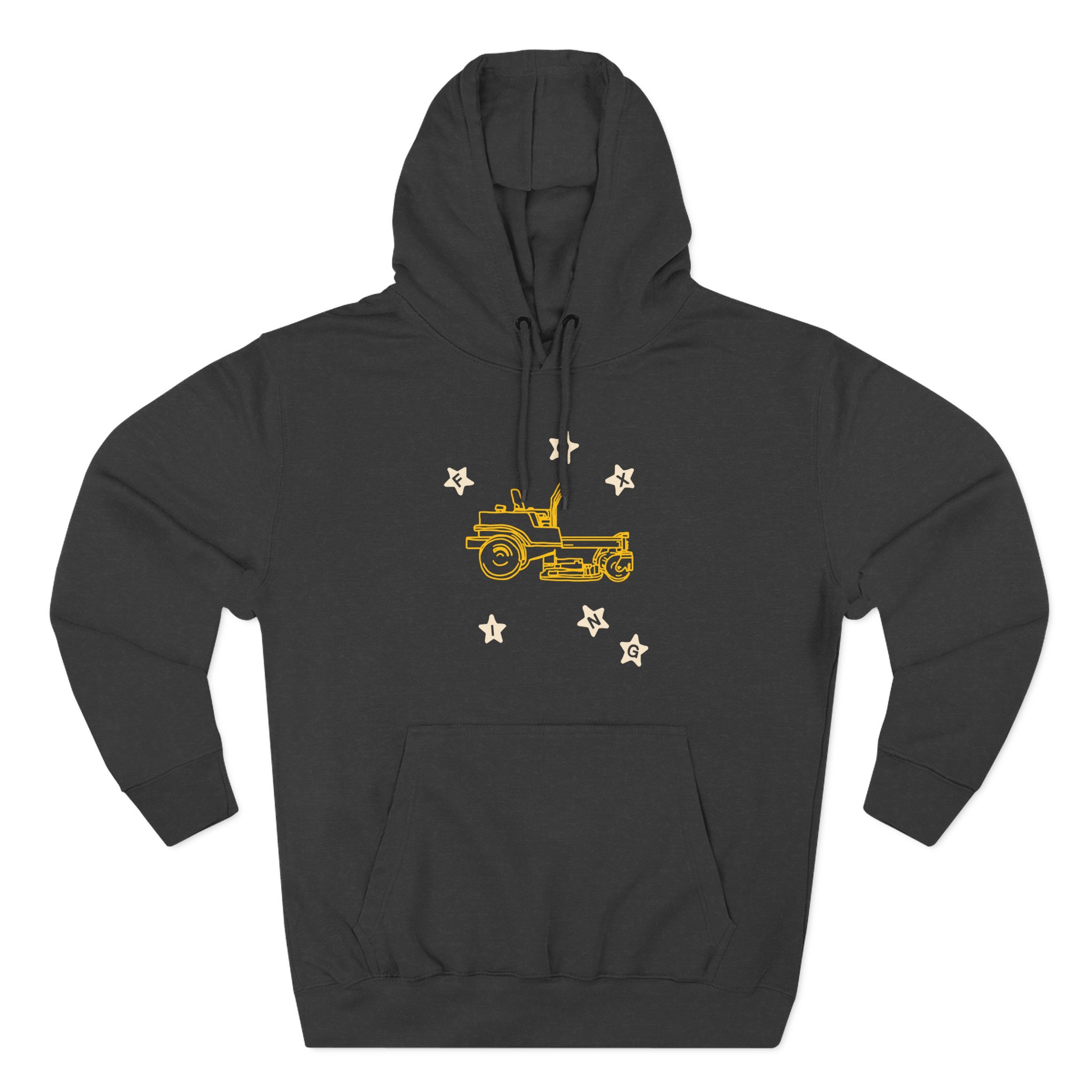 Foxing Crystal Ball Three-Panel Fleece Hoodie