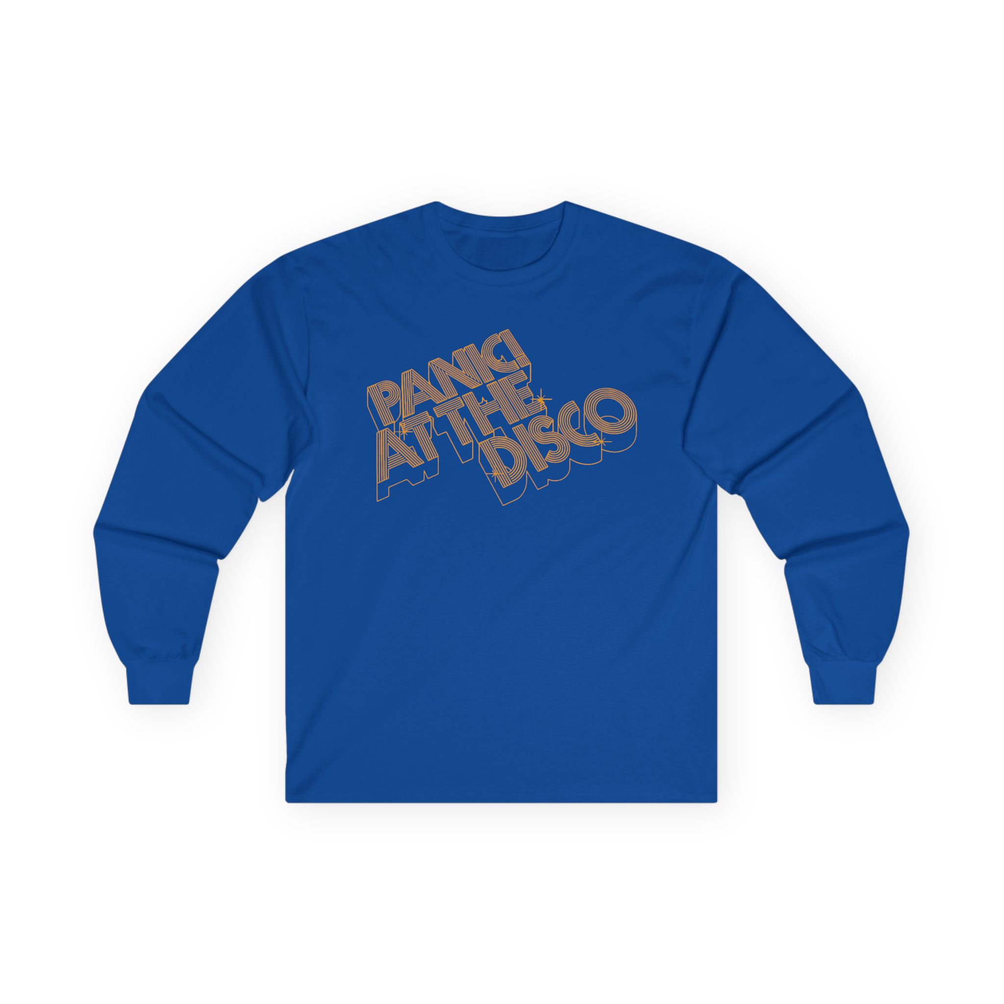 Panic at the Disco 3-d Gold Logo Unisex Ultra Cotton Long Sleeve Tee
