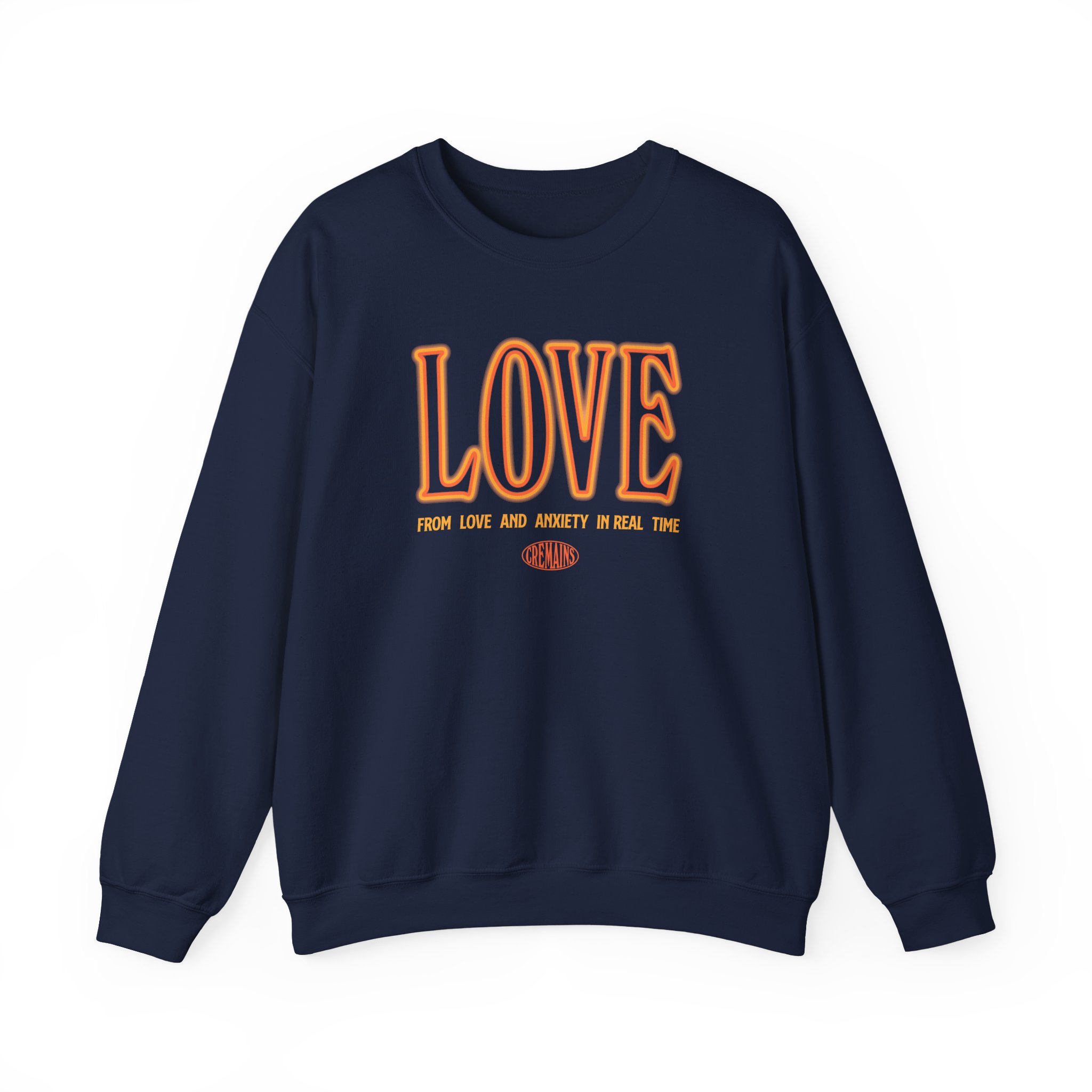 The Maine Love Hard Unisex Heavy Blend Crewneck Sweatshirt