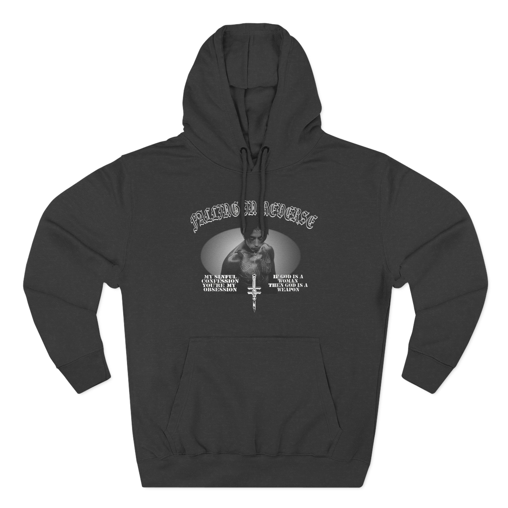 Falling in Reverse Dagger Three-Panel Fleece Hoodie