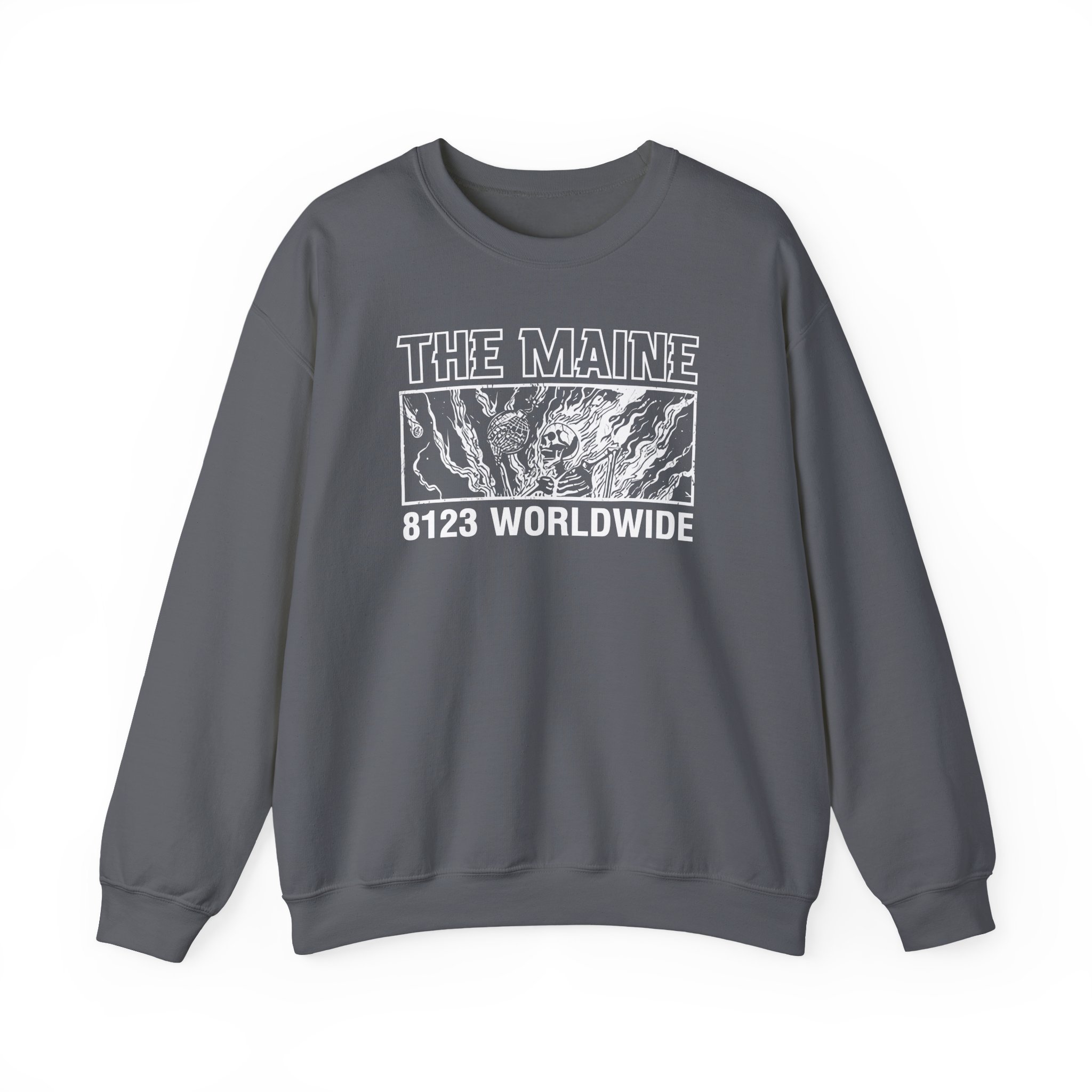 The Maine 8123 Wordwide Unisex Heavy Blend Crewneck Sweatshirt