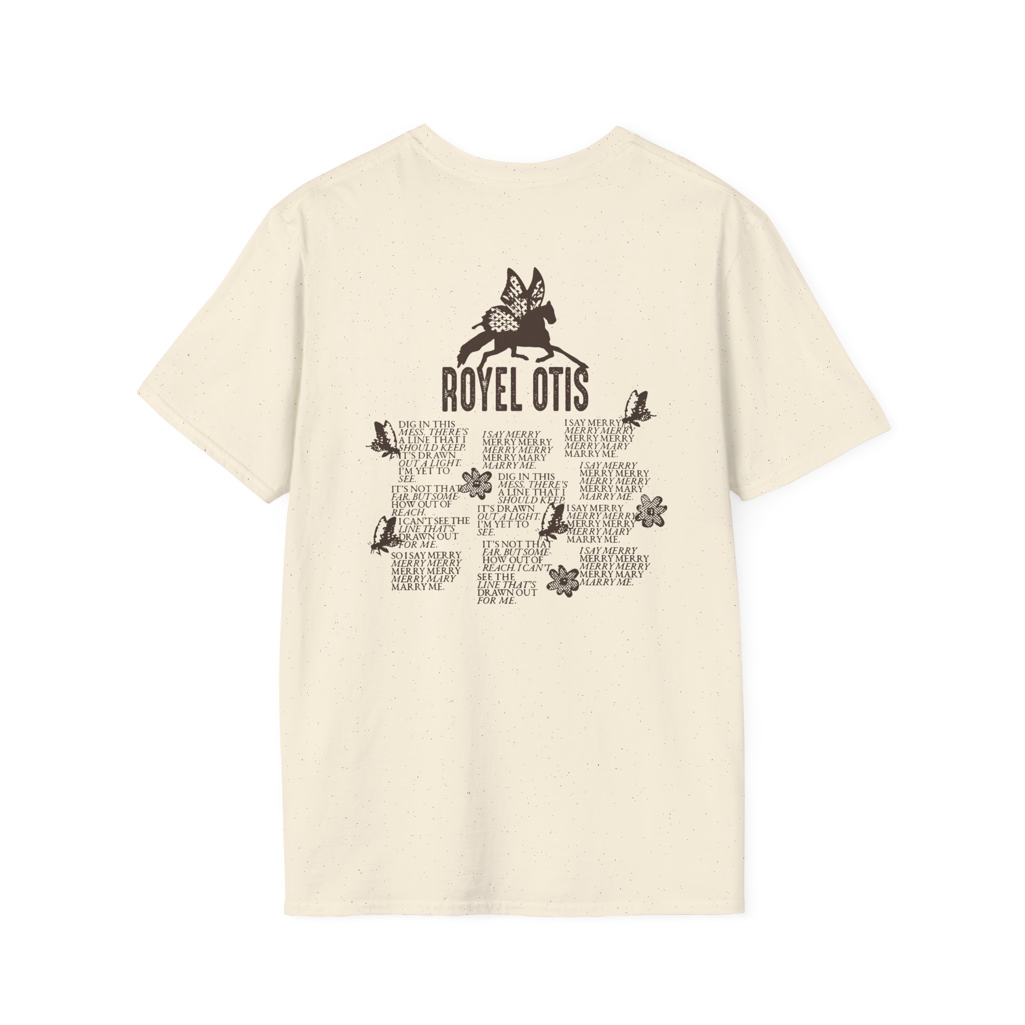 Royel Otis Mary Marry Me Faded Powder Unisex Softstyle T-Shirt