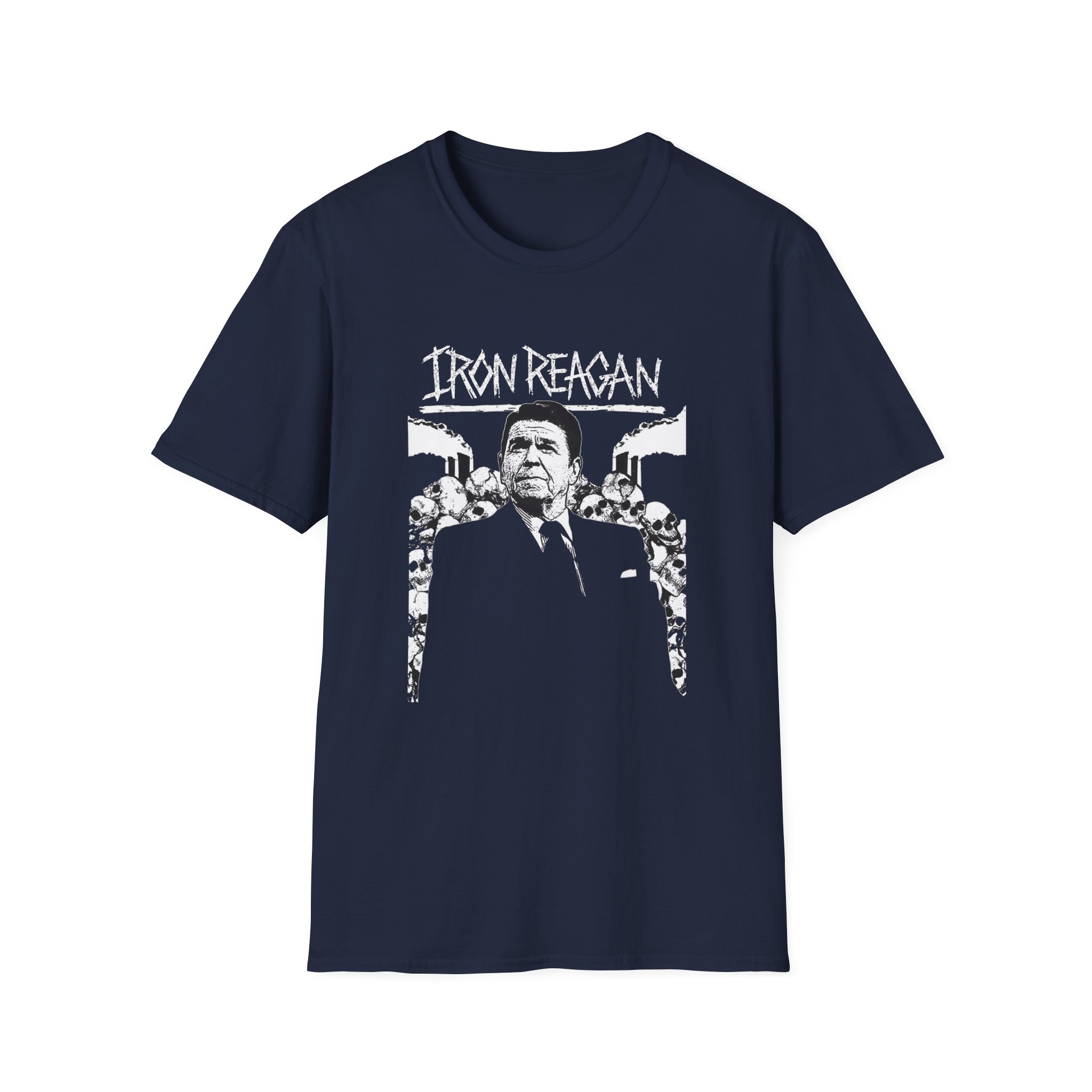 Iron Reagan Ronnie Backdrop Unisex Softstyle T-Shirt