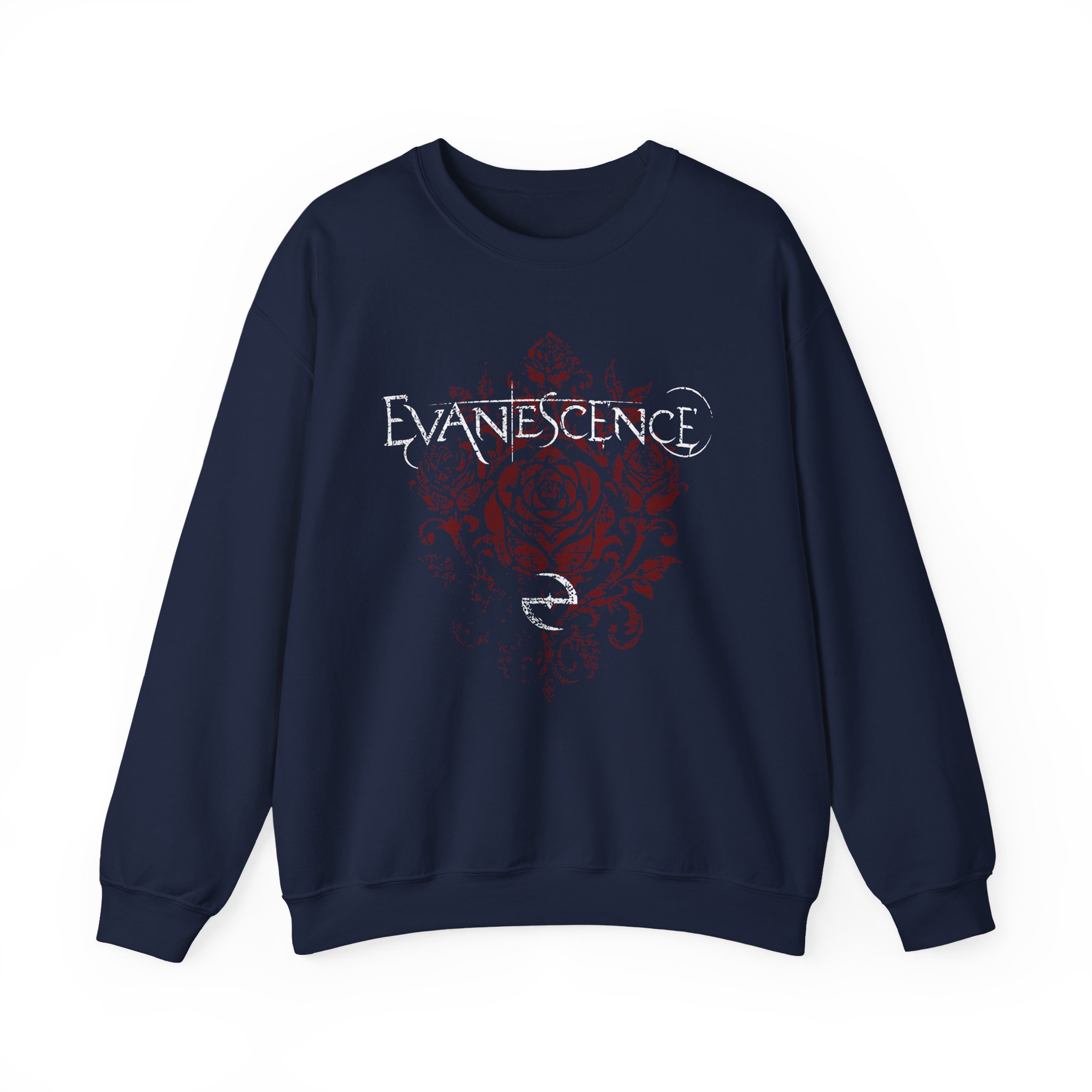 Evanescence Rose Logo Unisex Heavy Blendâ„¢ Crewneck Sweatshirt
