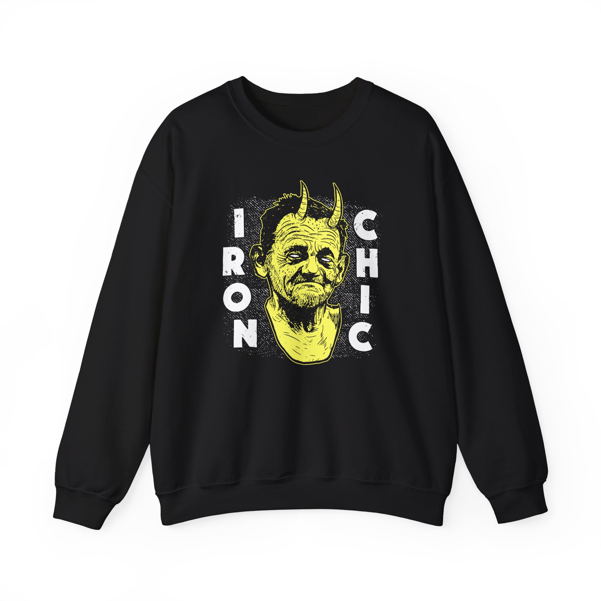 Iron Chic Devilman Unisex Heavy Blend Crewneck Sweatshirt