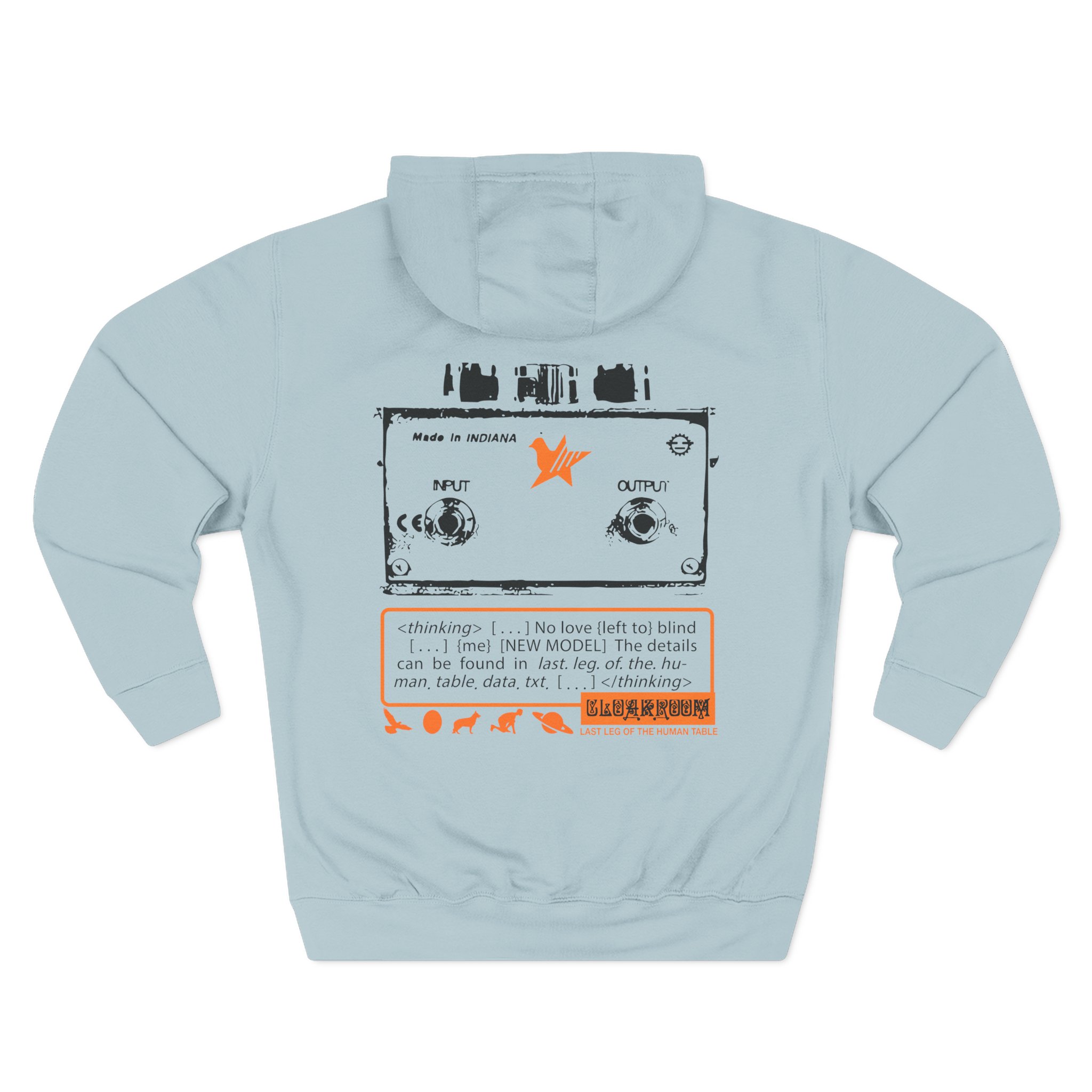 Cloakroom Three-Panel Fleece Hoodie