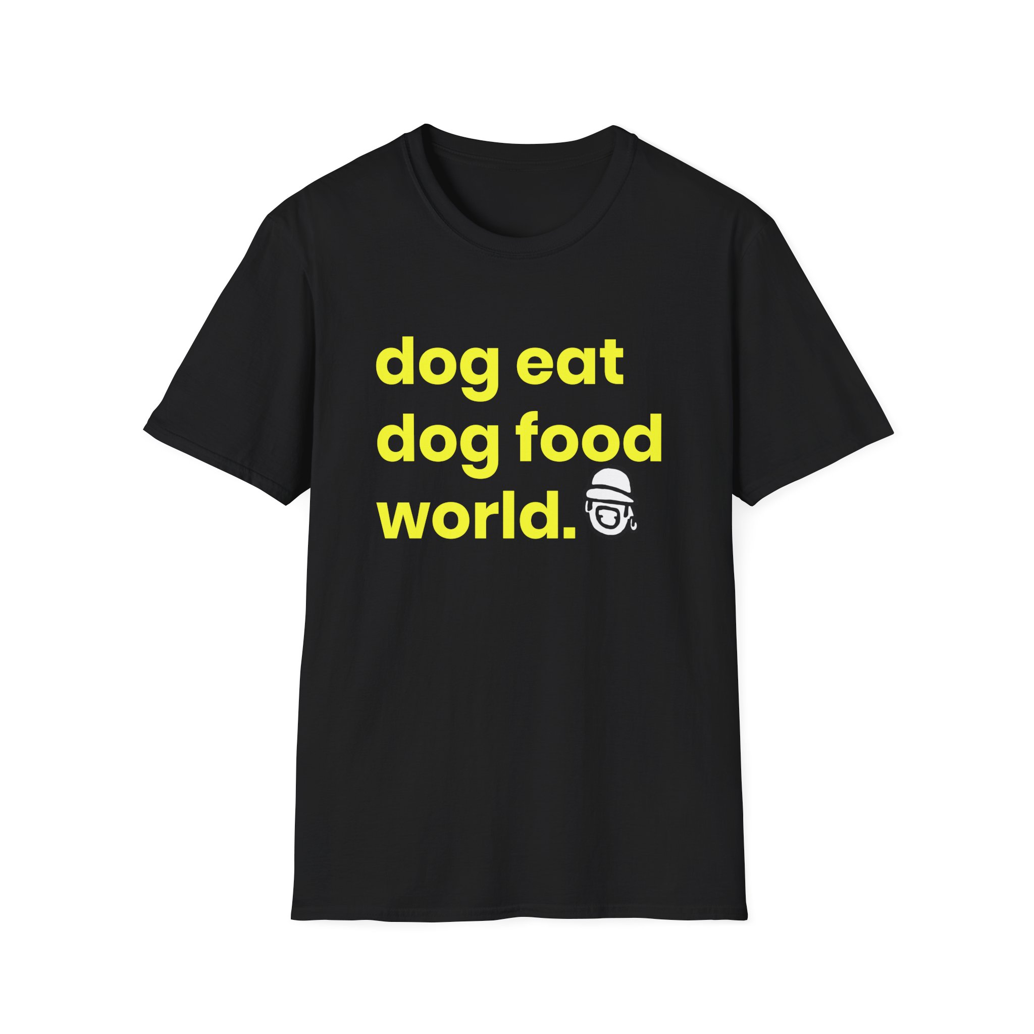 Niko B Dog Eat Dog Food World Unisex Softstyle T-shirt