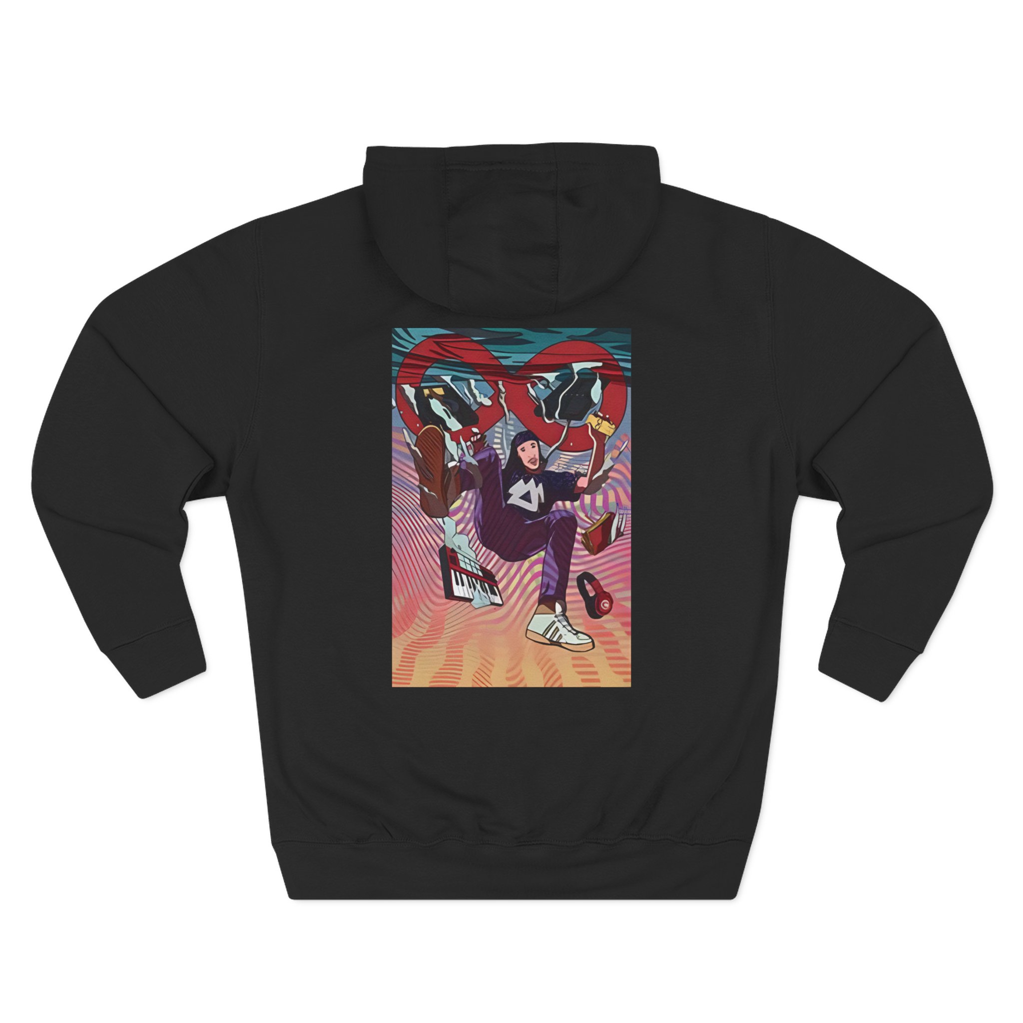 Liquid Stranger Three-Panel Fleece Hoodie