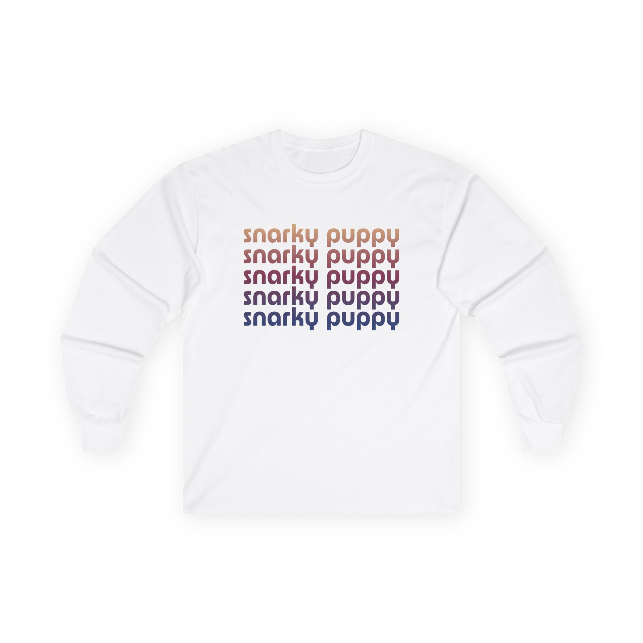 Snarky Puppy Repeating Logo Unisex Ultra Cotton Long Sleeve Tee