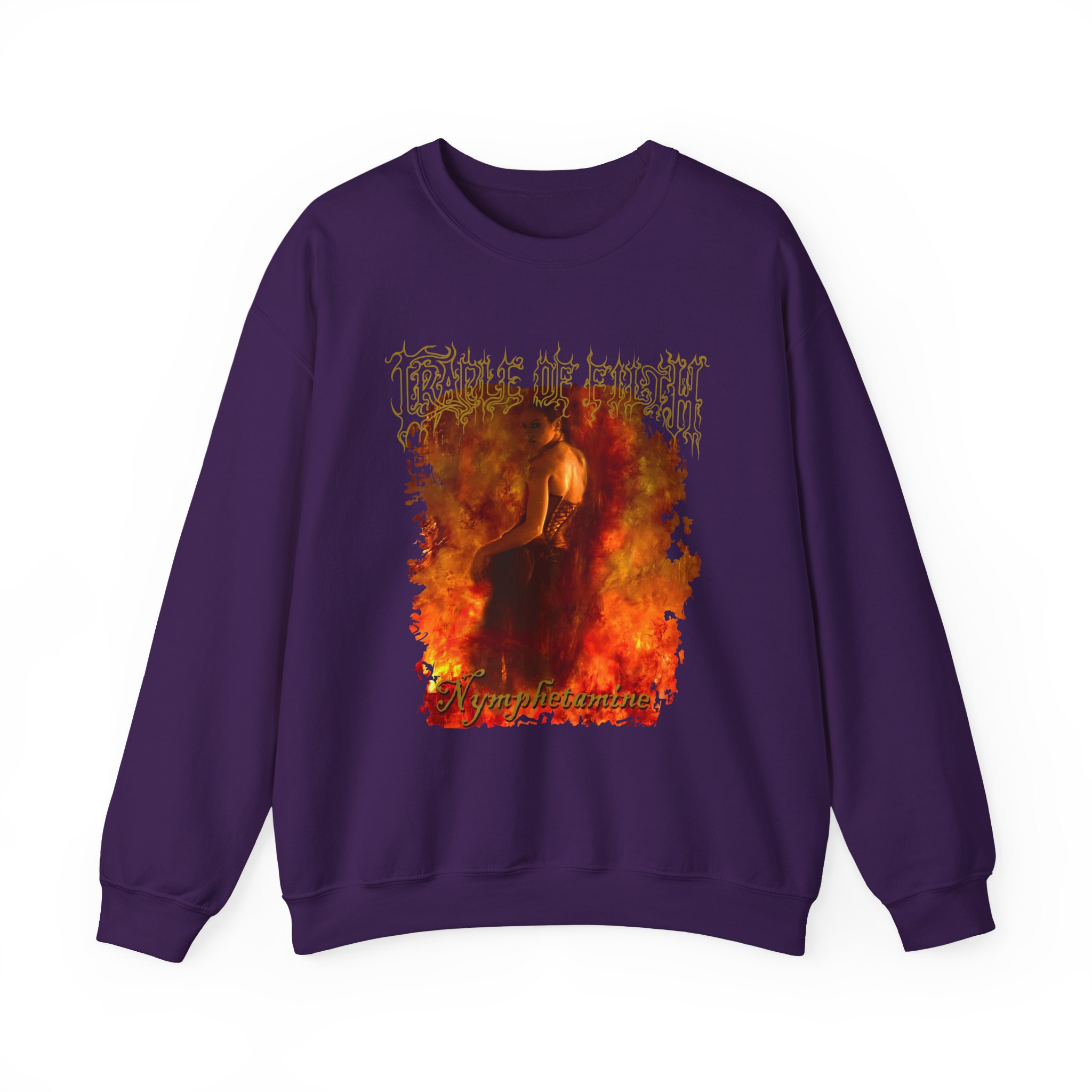 Cradle of Filth Nymphetamine Album Unisex Heavy Blendâ„¢ Crewneck Sweatshirt