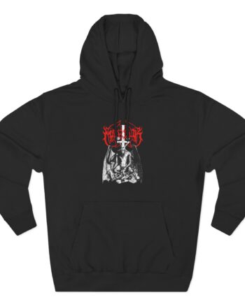 Marduk Demon With Wings Three-Panel Fleece Hoodie