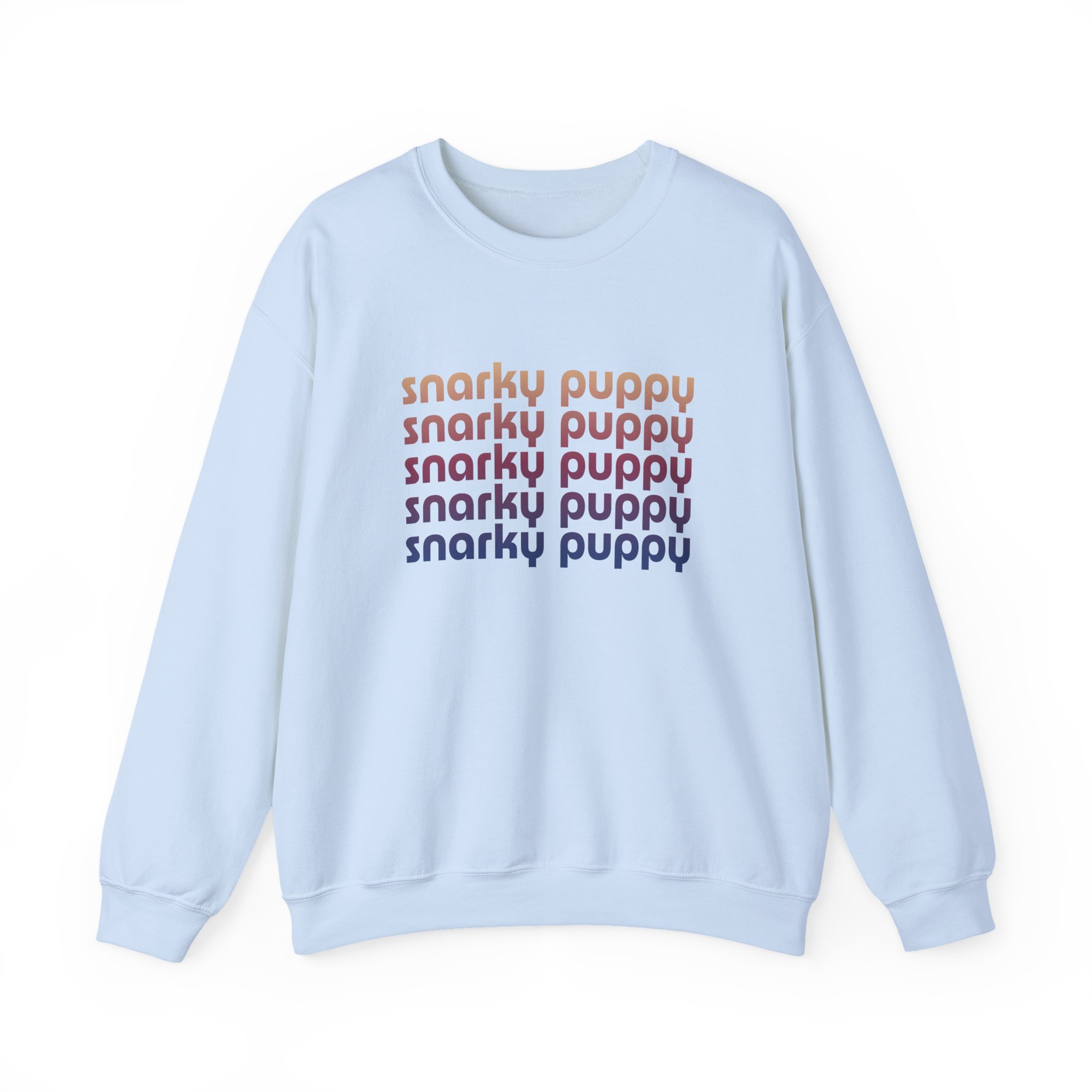 Snarky Puppy Repeating Logo Unisex Heavy Blend Crewneck Sweatshirt