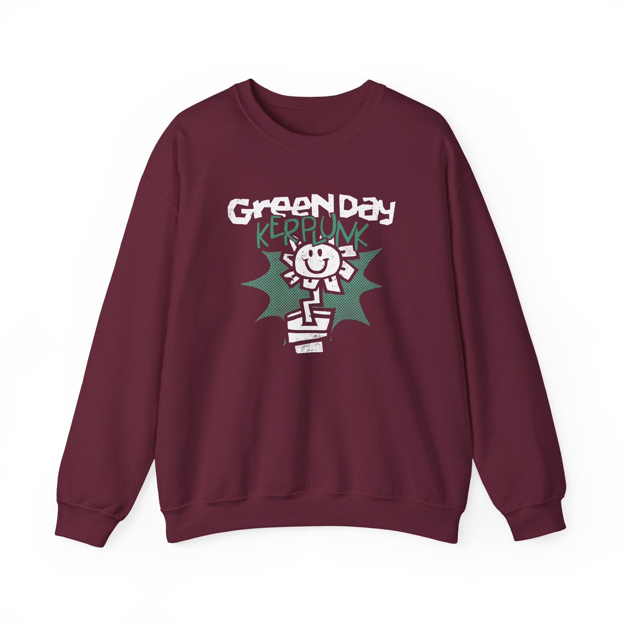 Green Day Kerplunk Vintage Flower Unisex Heavy Blendâ„¢ Crewneck Sweatshirt