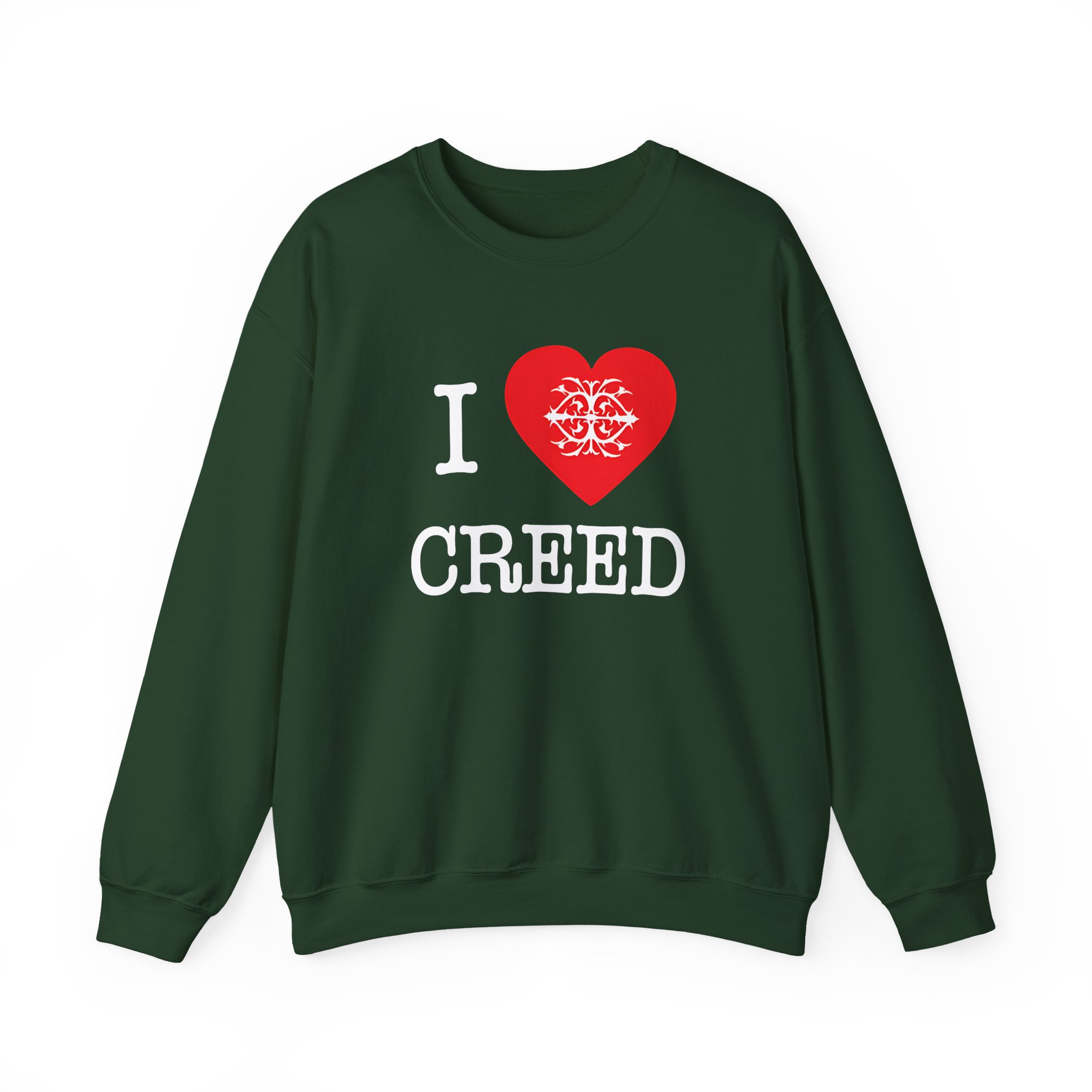 Creed, I Heart Creed Unisex Heavy Blendâ„¢ Crewneck Sweatshirt
