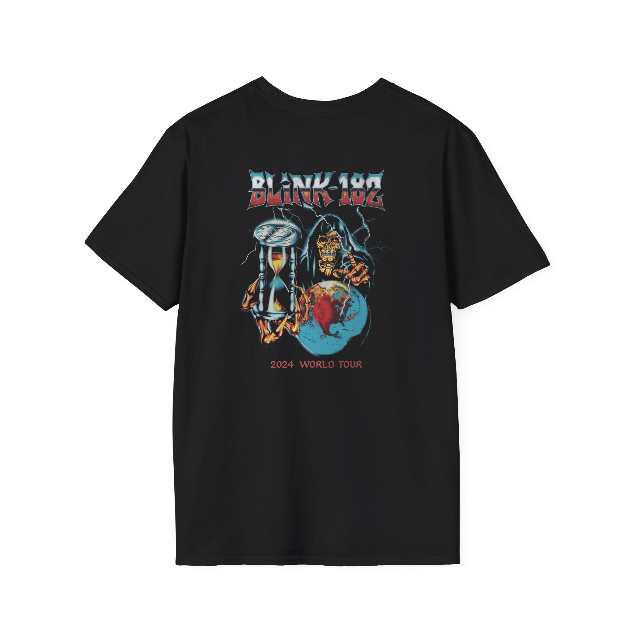 Blink 182 World Tour Unisex Softstyle T-Shirt